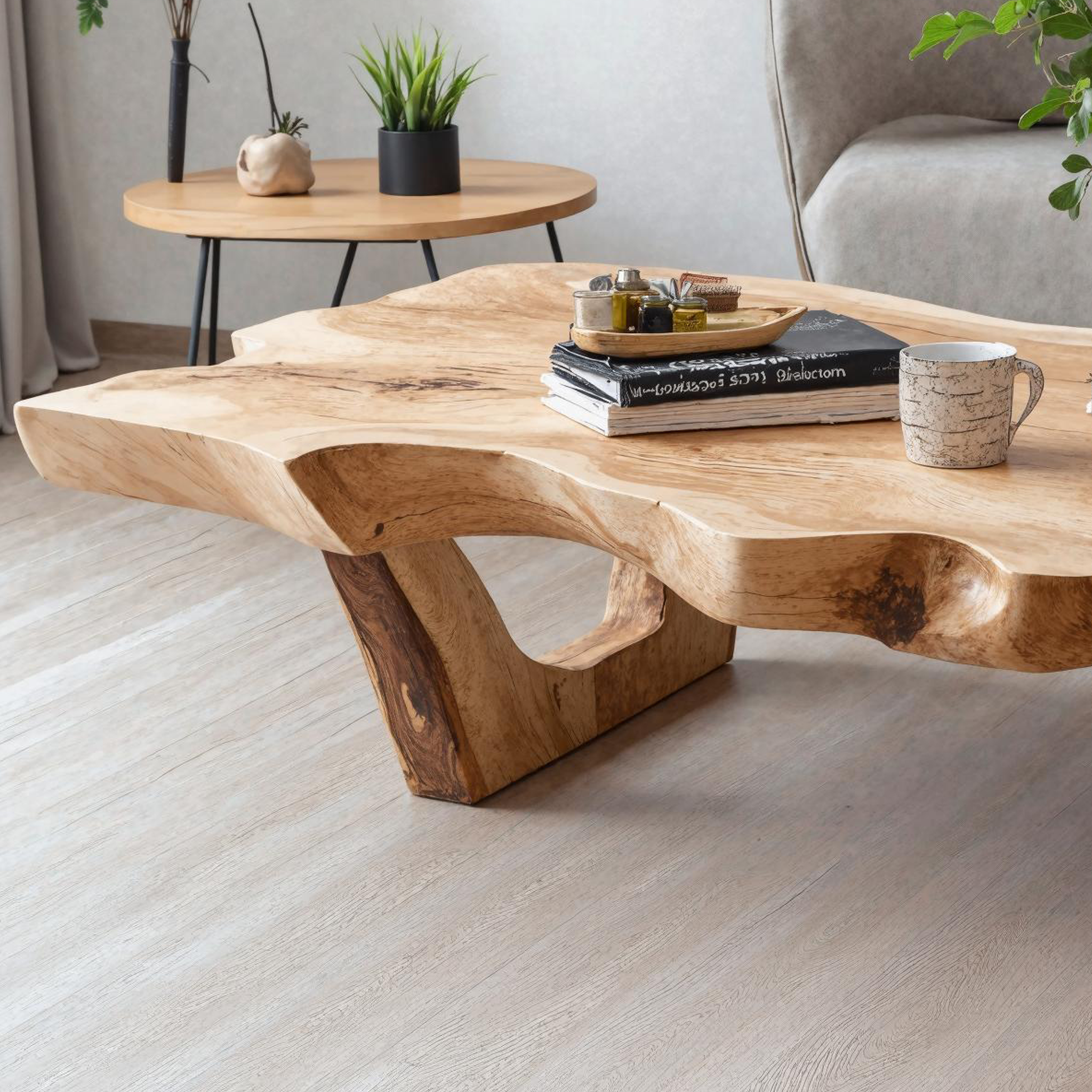 Mid Century Wooden Coffee Table For Living Room Decor SILDTCF133