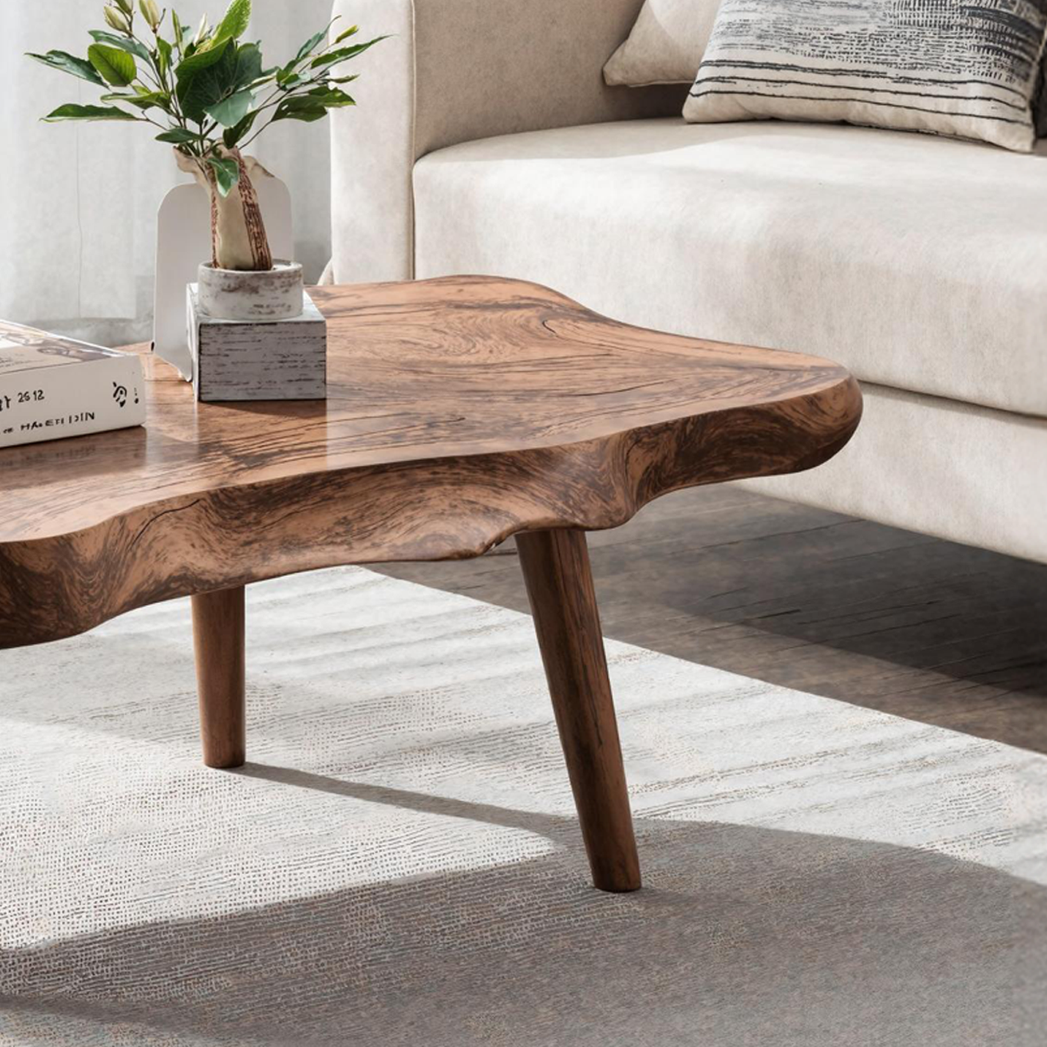 Mid Century Solid Wood Coffee Table For Small Spaces SILDTCF138