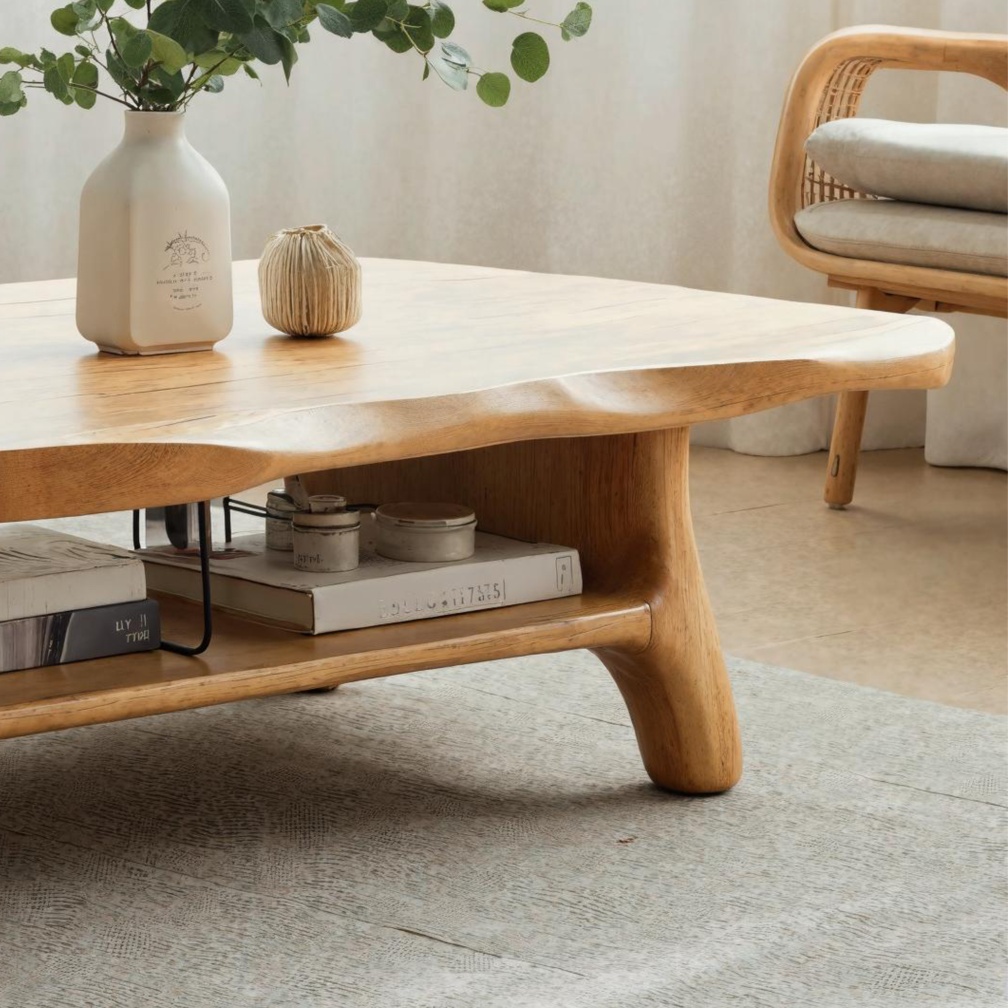 Rustic Wooden Coffee Table For Cozy Living Room Style SILDTCF137
