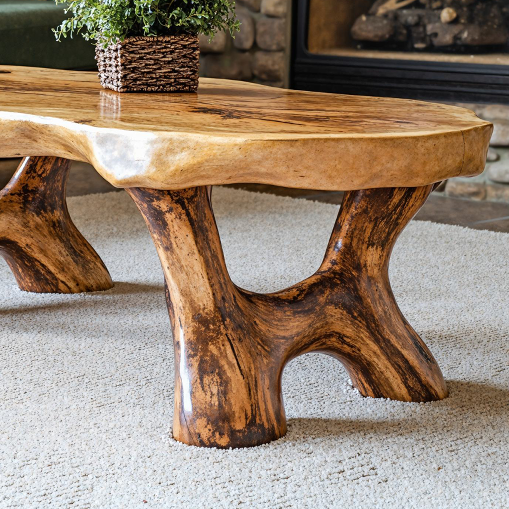 Rustic Coffee Table For Living Room SILDTCF053