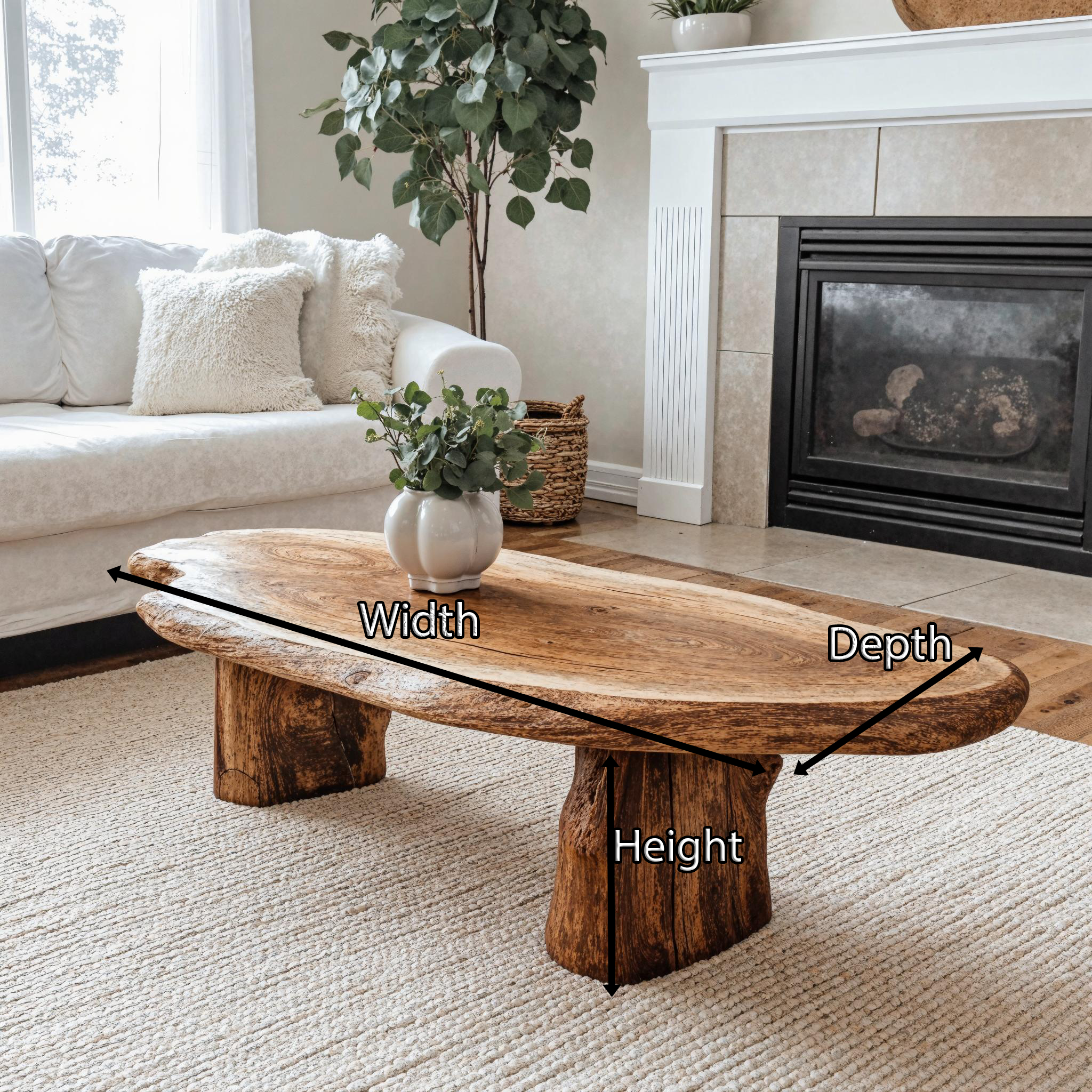 Mid-Century Modern Wood Coffee Table For Stylish Interiors SILDTCF091