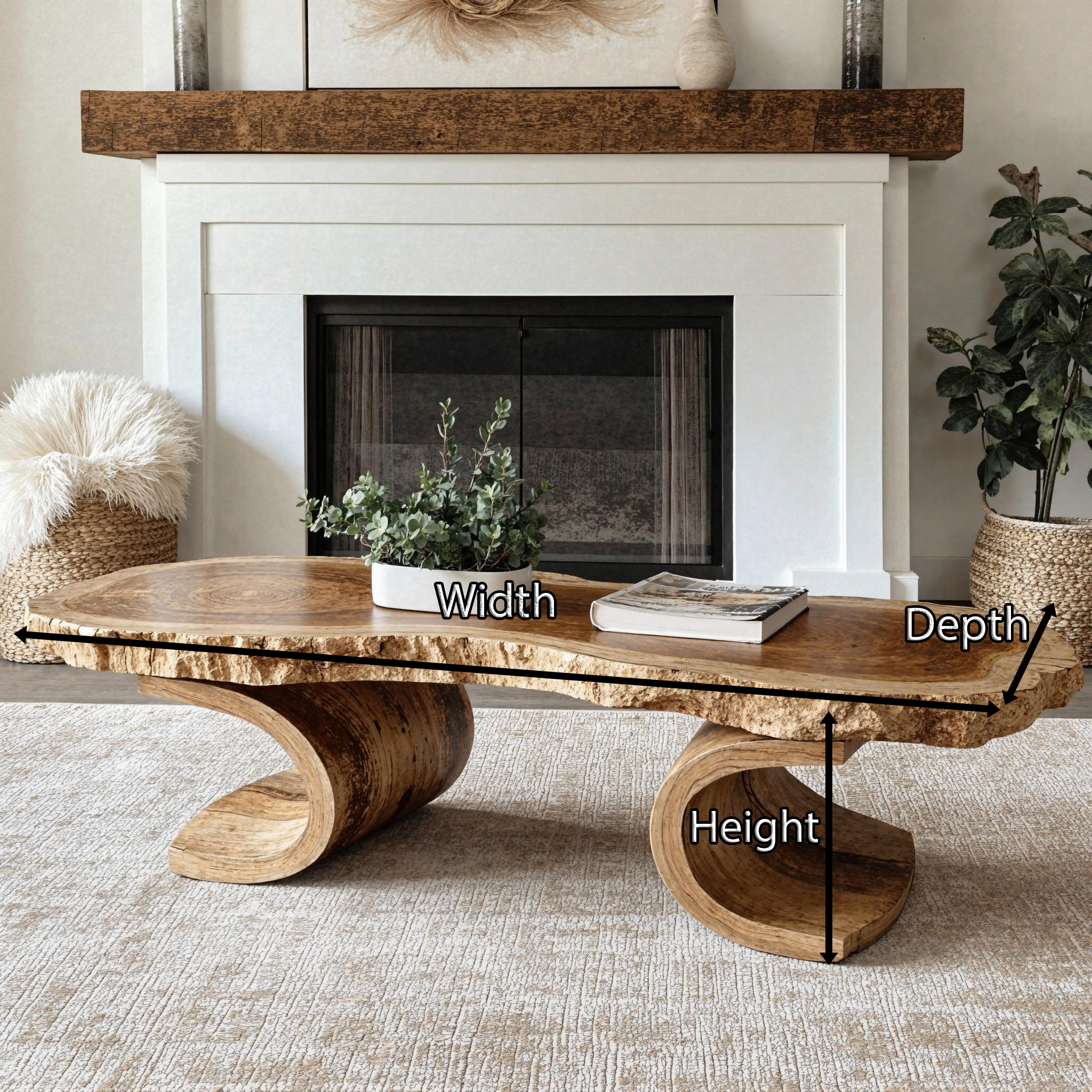 Custom Wood Coffee Table For Personalized Home Decor SILDTCF097