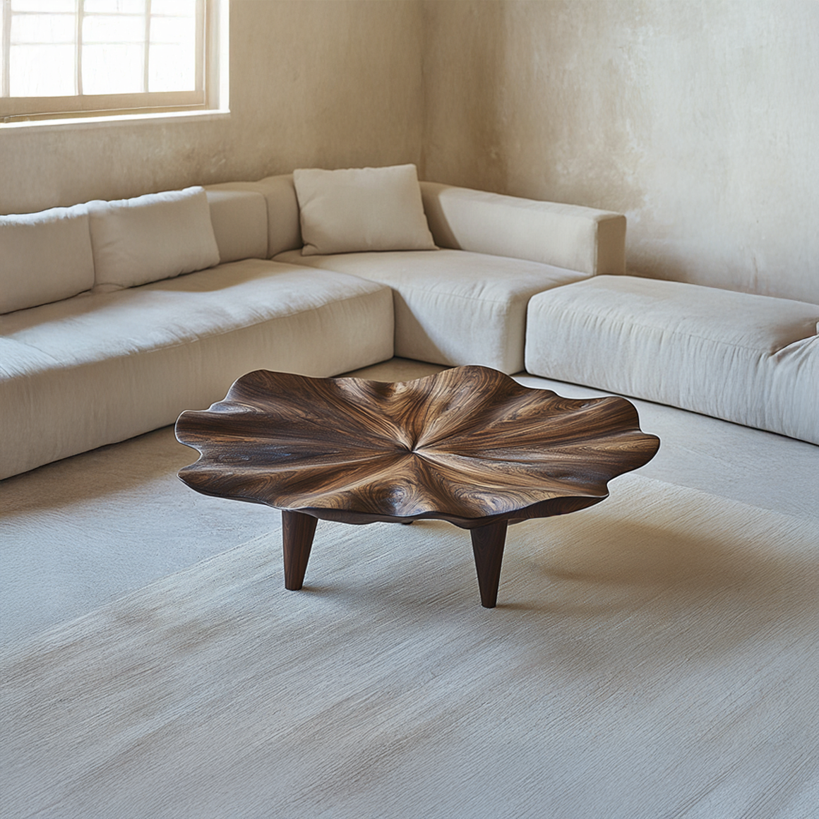 Rustic Organic Coffee Table For Living Room And Lounge Room SINLSACF189
