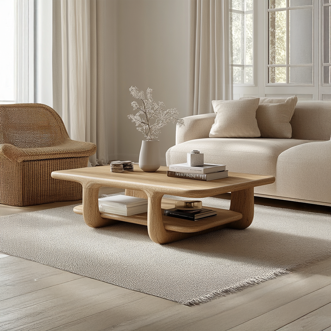 Scandinavian Minimalist Coffee Table Living Room SINLSACF222