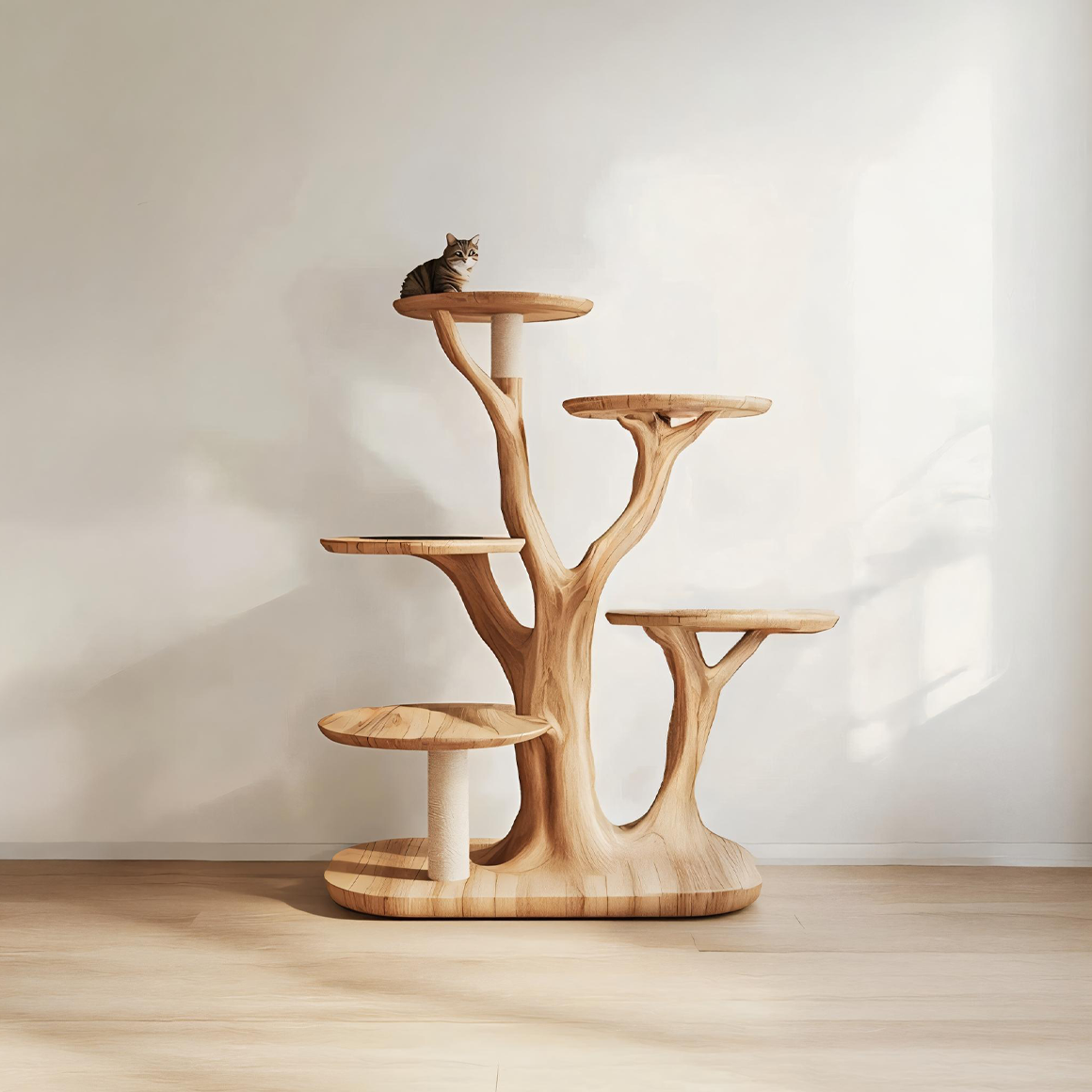 Mid Century Tree Cat Tower Lounge Living Room SINLSATT044
