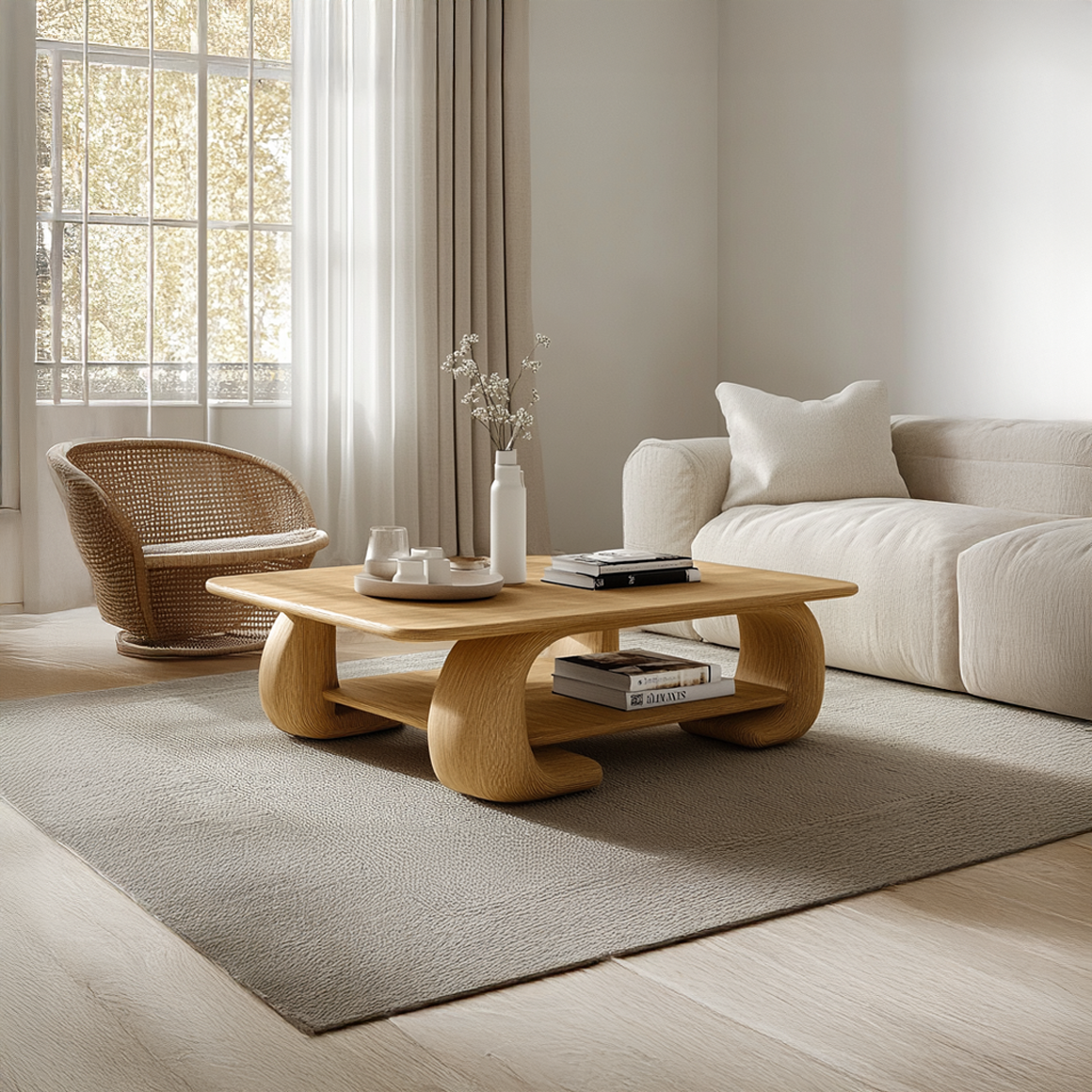 Scandinavian Minimal Coffee Table Living Room Family Room SINLSACF235