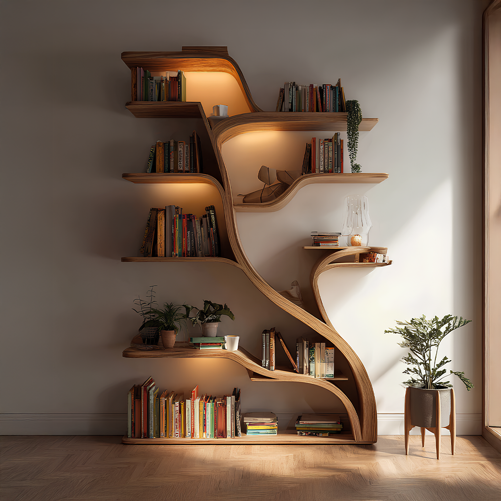 Tree Branch Wall Shelf Solid Wood Farmhouse Decor Gift SINLSATB187