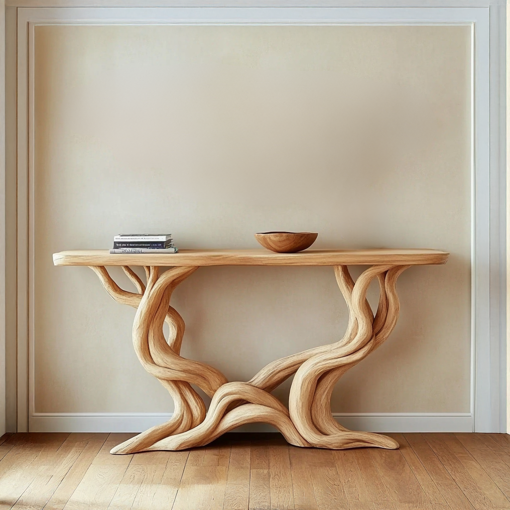 Farmhouse Console Table Solid Wood Handmade Gift SINLSACS092
