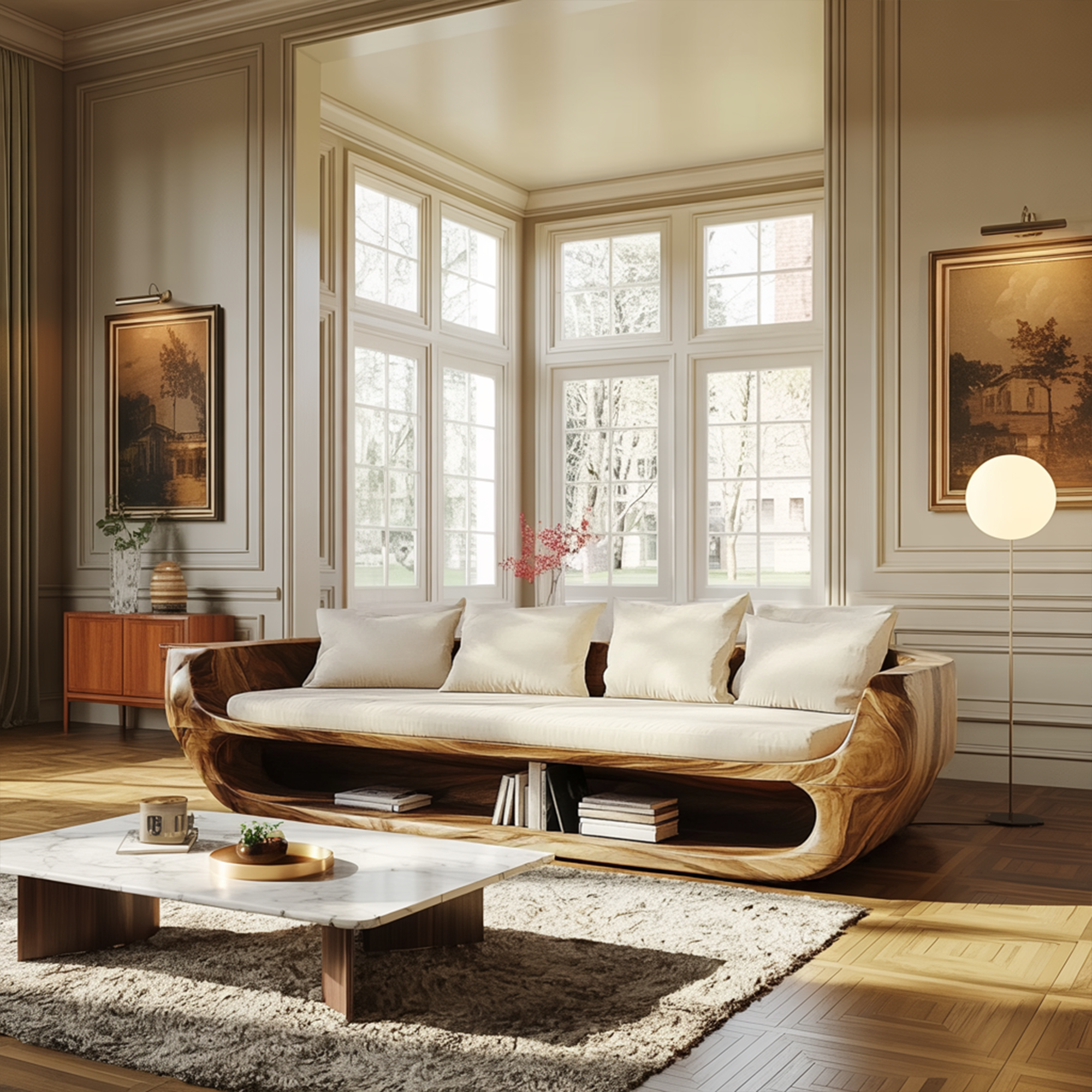 Rustic Sofa Christmas Holiday Decor Modern Living Room SINLKIWC028