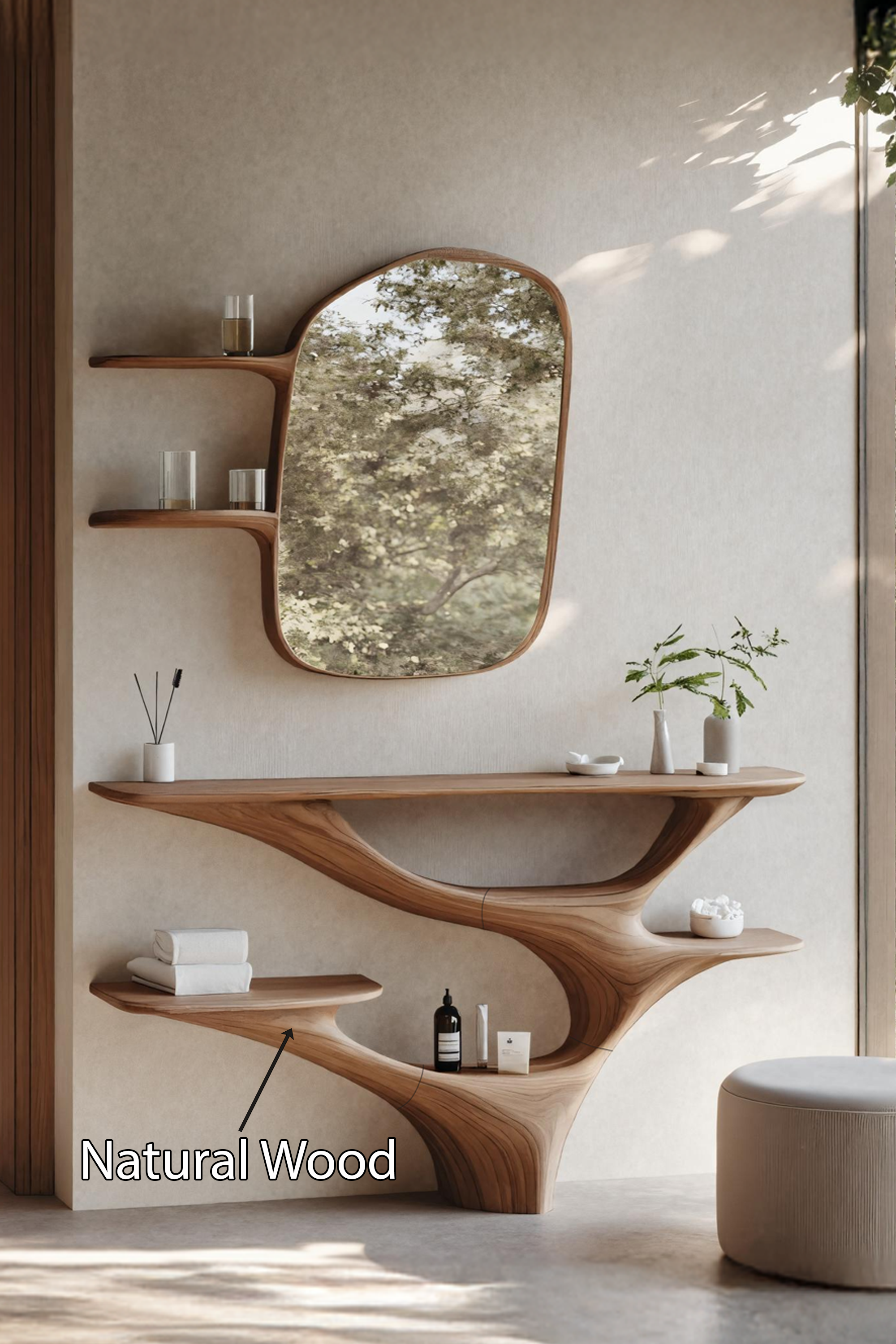 Mid Century Vanity Table for Bedroom and Bathroom Design SILDTTNMV011