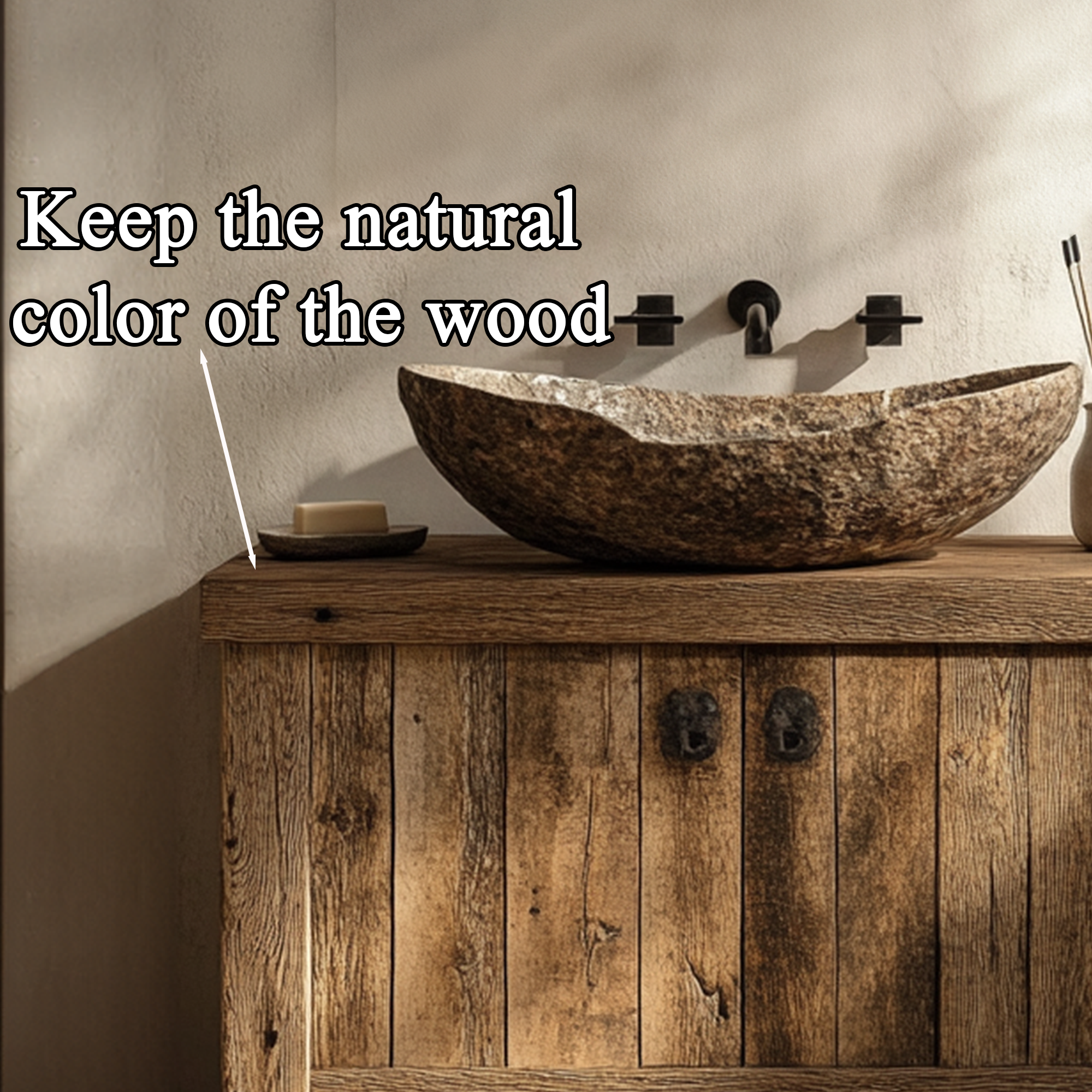 Bathroom Rustic Vanity Reclaimed Wood Home Decor Christmas Gift SINLBRV027