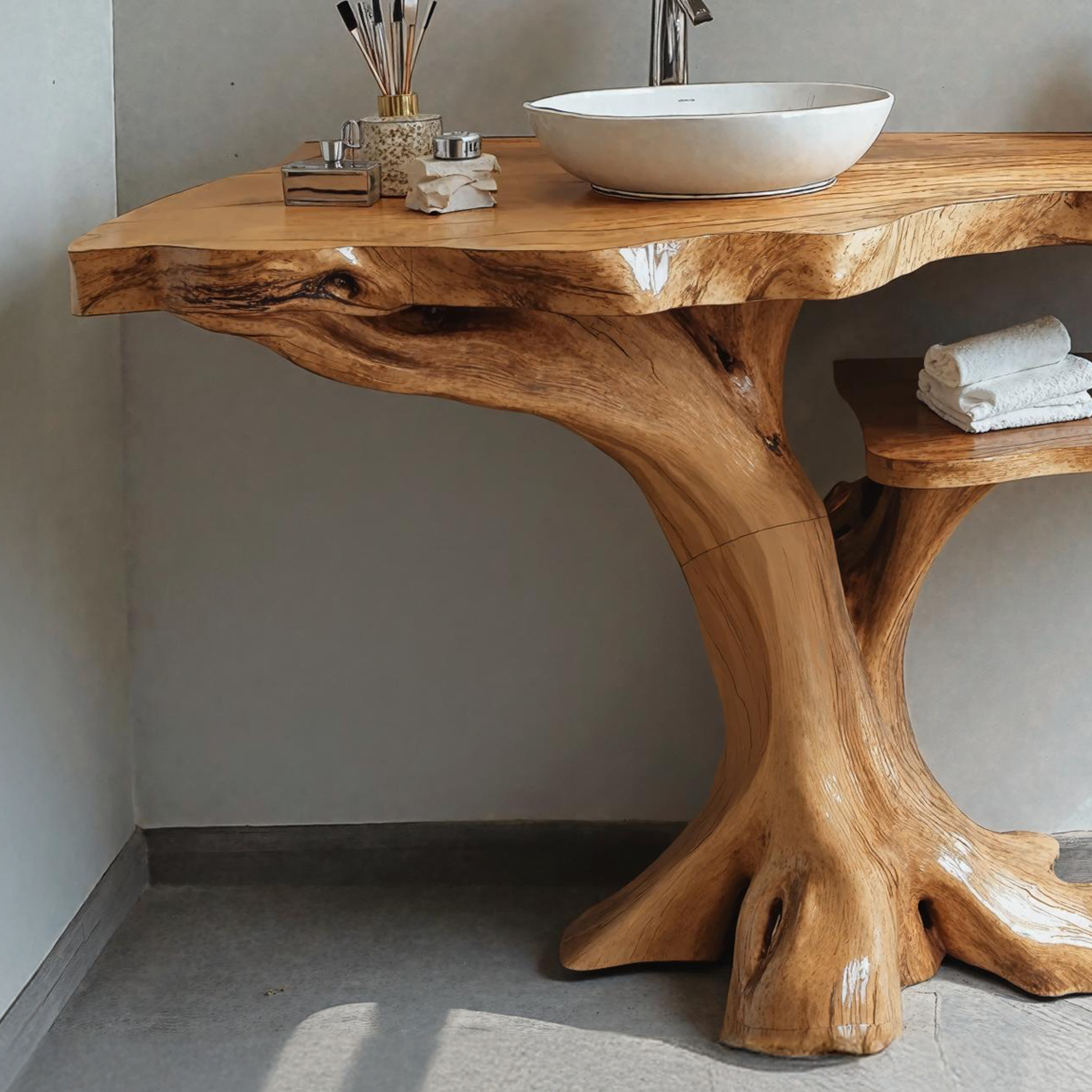 Single Bathroom Vanity With Open Shelf For Modern Homes SILDTBRV156