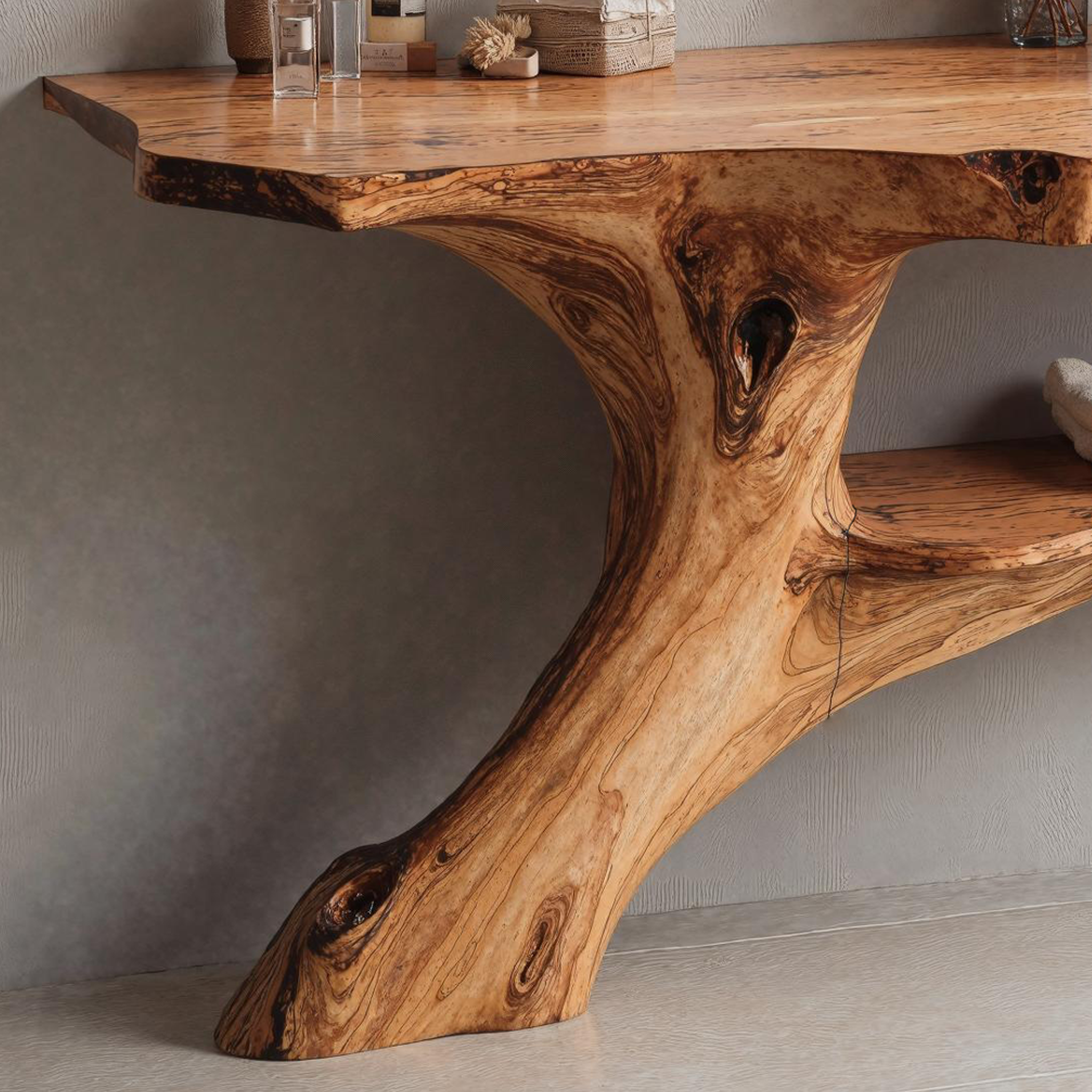 Vintage Inspired Bathroom Vanity With Curved Wood Details SILDTBRV158