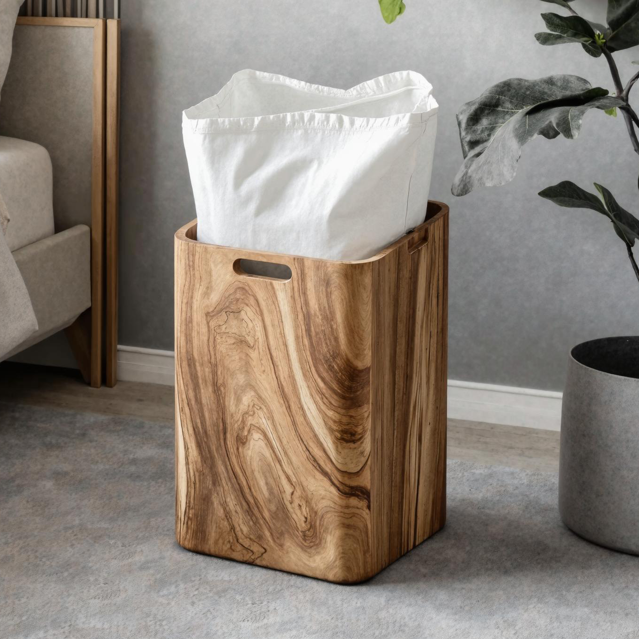 Rustic Solid Wood Bin For Bedroom Decor And Home Organization SILDTSBN006