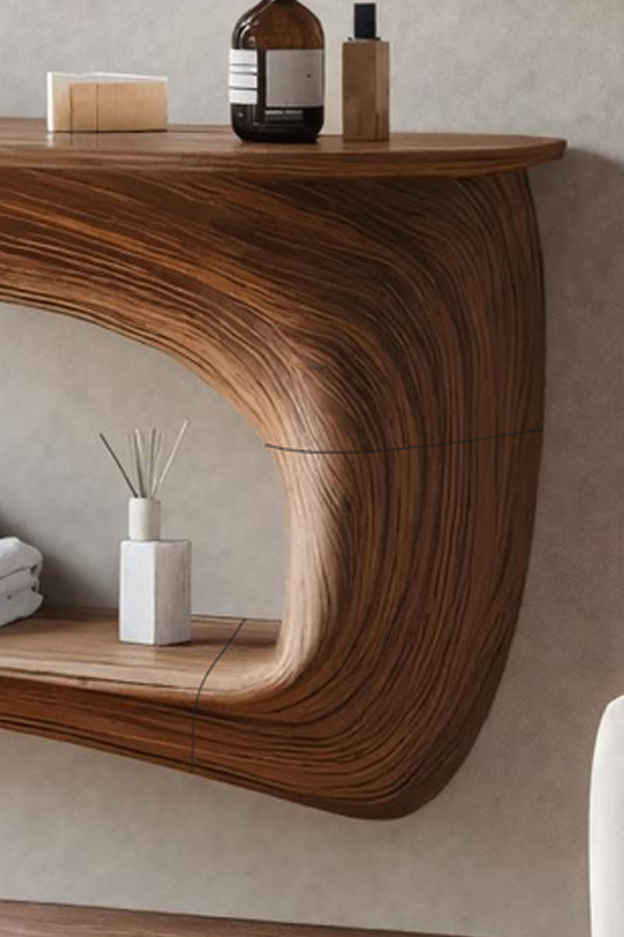 Handcrafted Solid Wood Vanity for Bedroom Furniture Decor SILDTTNMV002