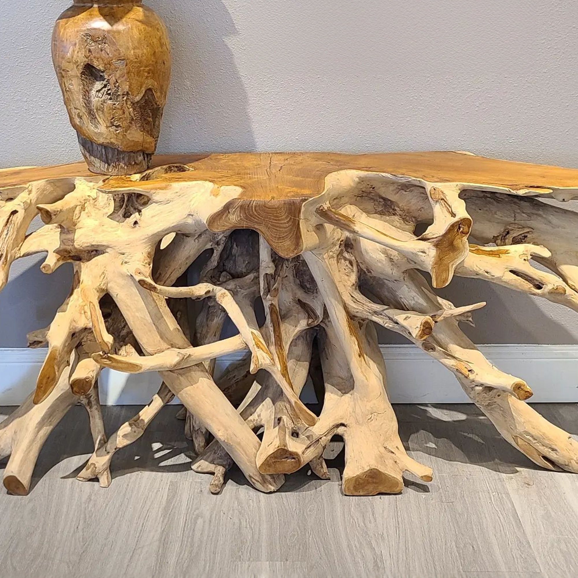 Handmade Teak Root Coffee Table SINLCF003