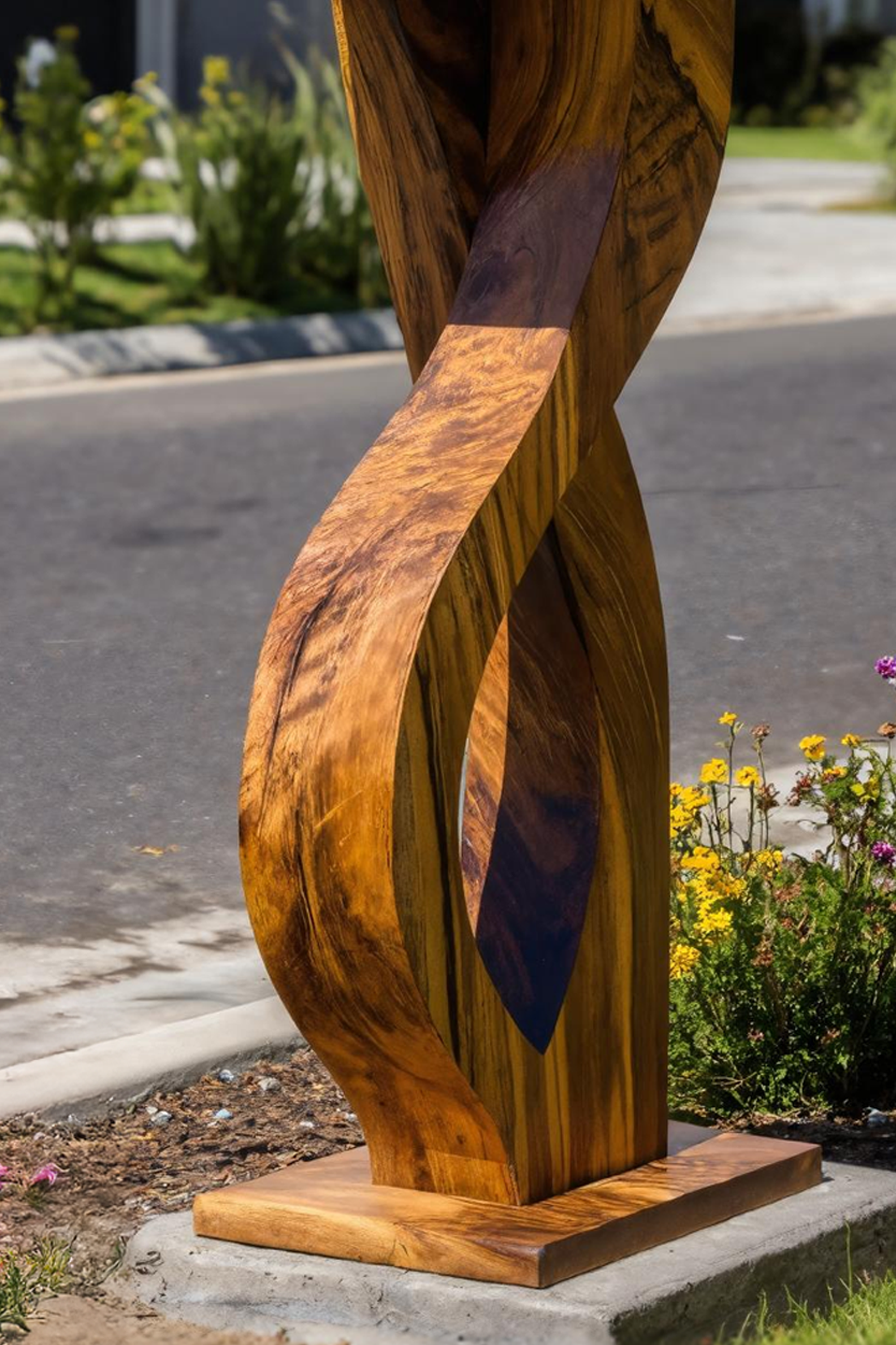 Handcrafted Wooden Sculpture Mailbox For Outdoor Patio Design SILDTTRMB003