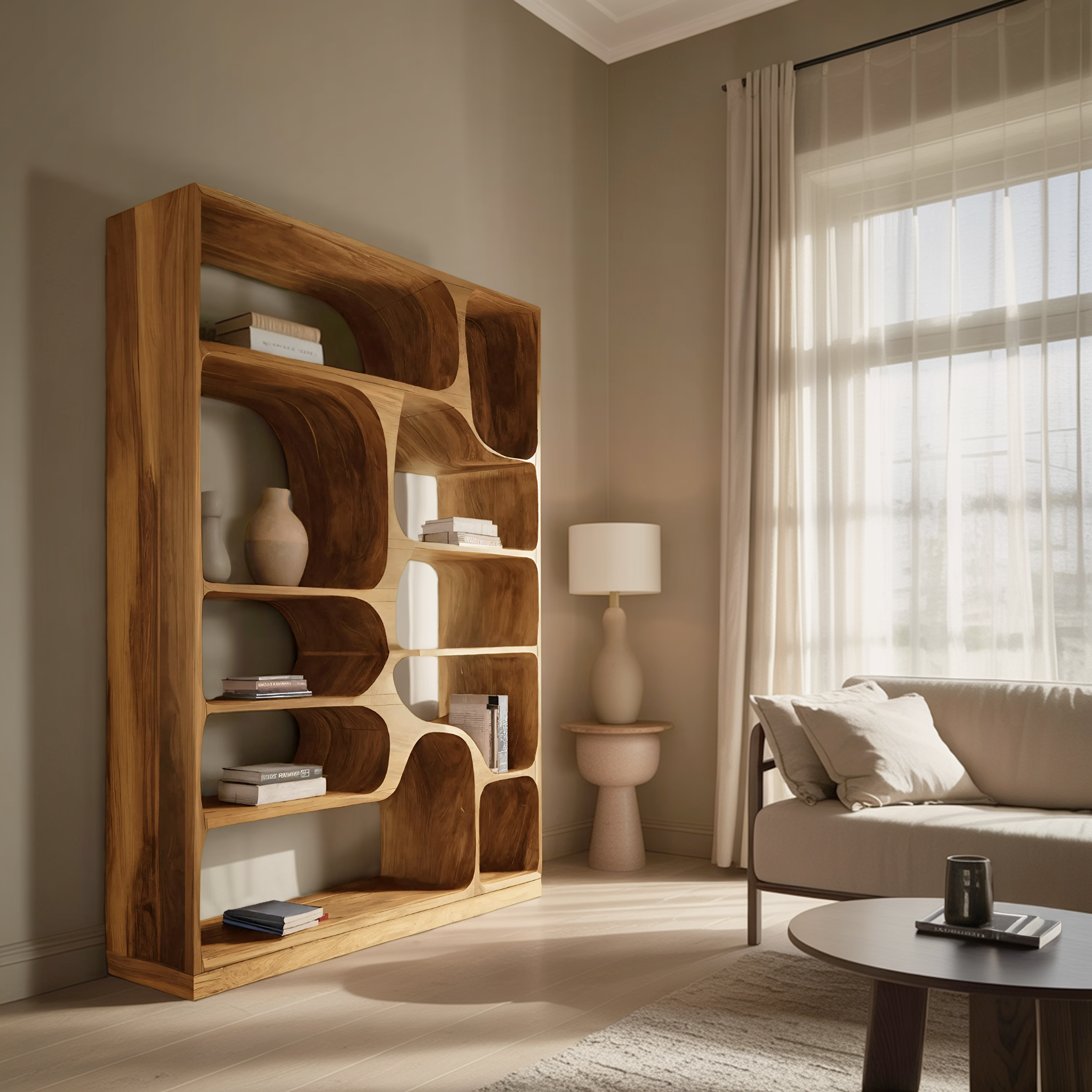 Artistic Bookcase For Living Room Or Bedroom RTTHHNBS085