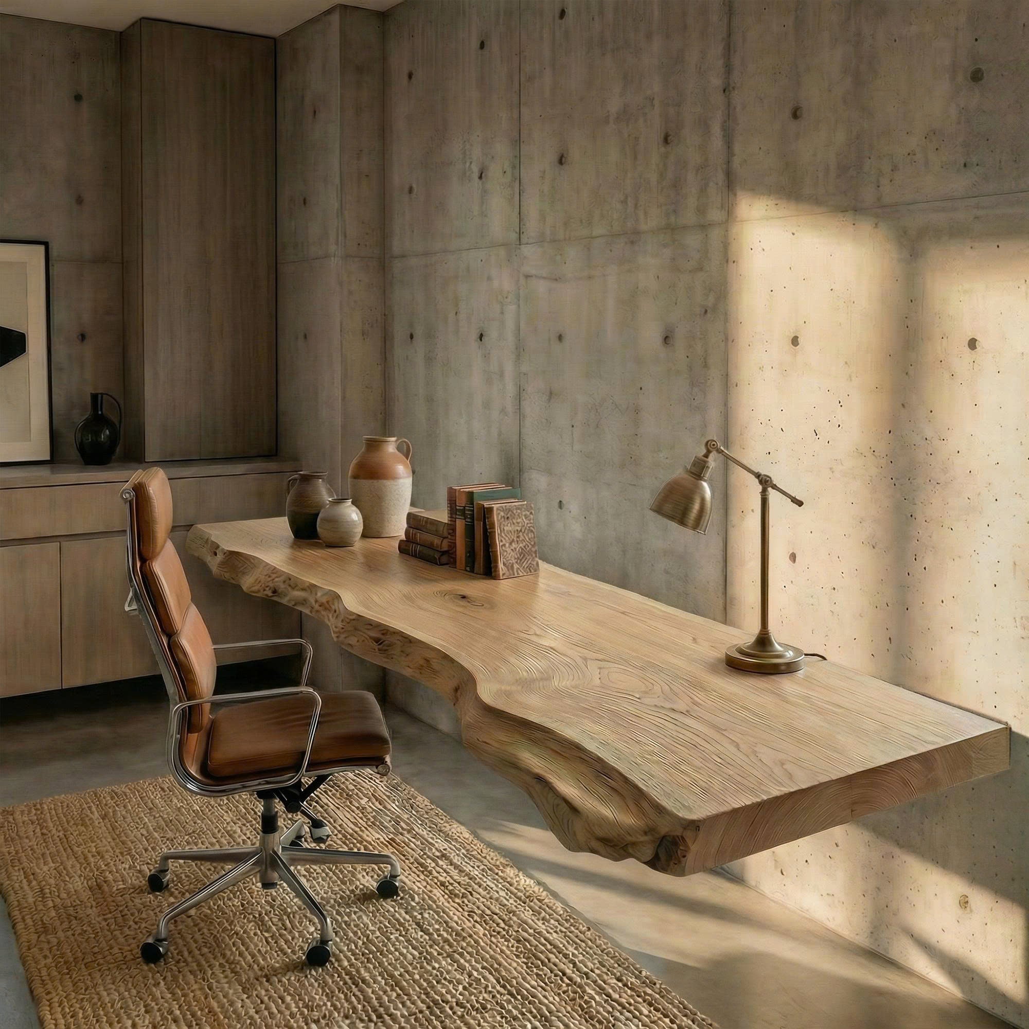 Contemporary Rustic Floating Shelf Solid Wood Live Edge Corner Design Kitchen And Living Room SINLKIFL524