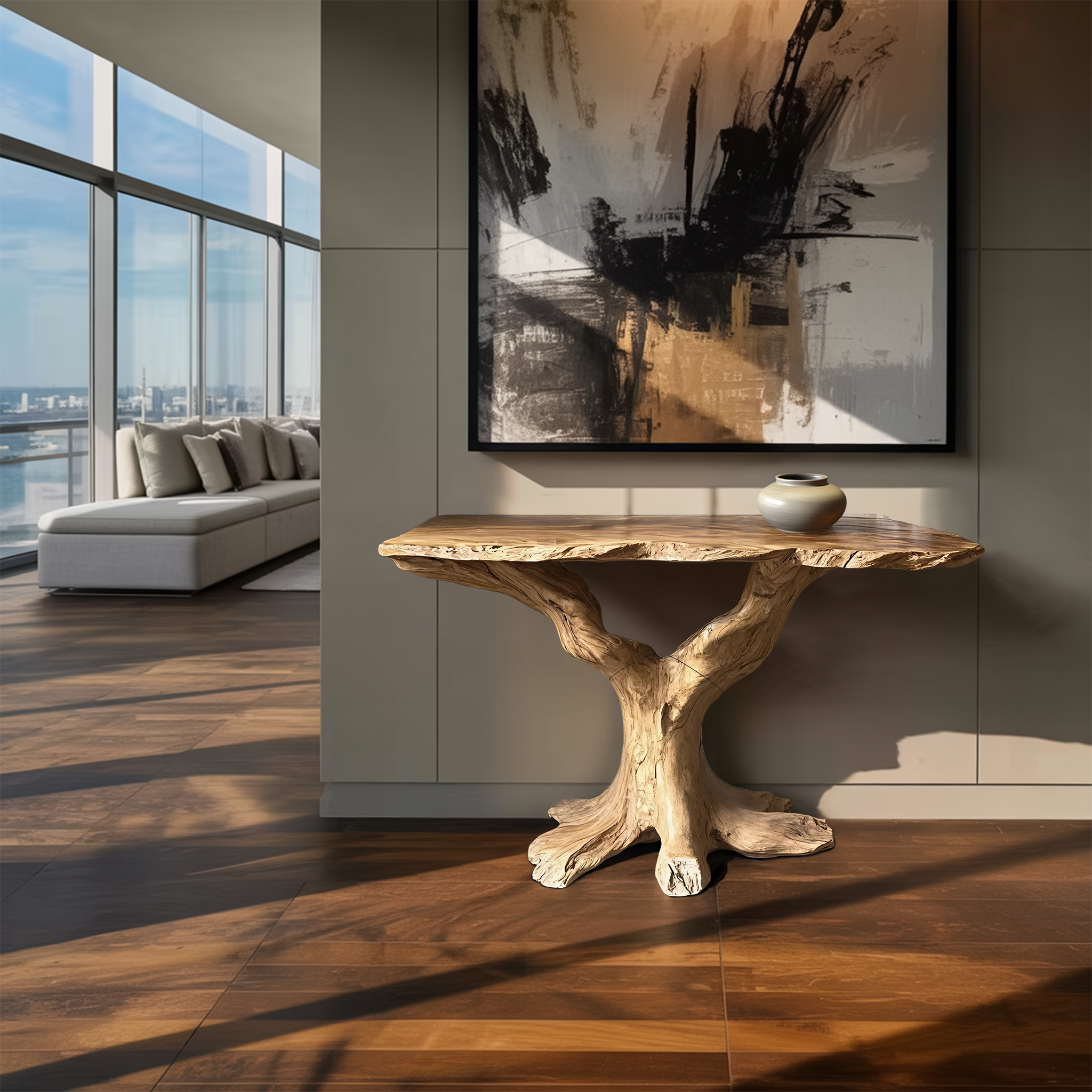 Handcrafted Live Edge Entryway Table For Furniture Decor And Style SILDTTRCS042