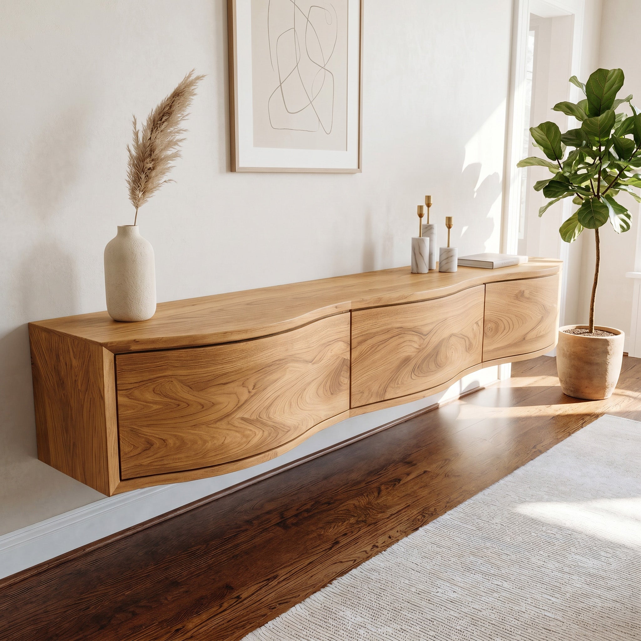 Modern Floating TV Shelf For Holiday Decoration SITHHNCM002