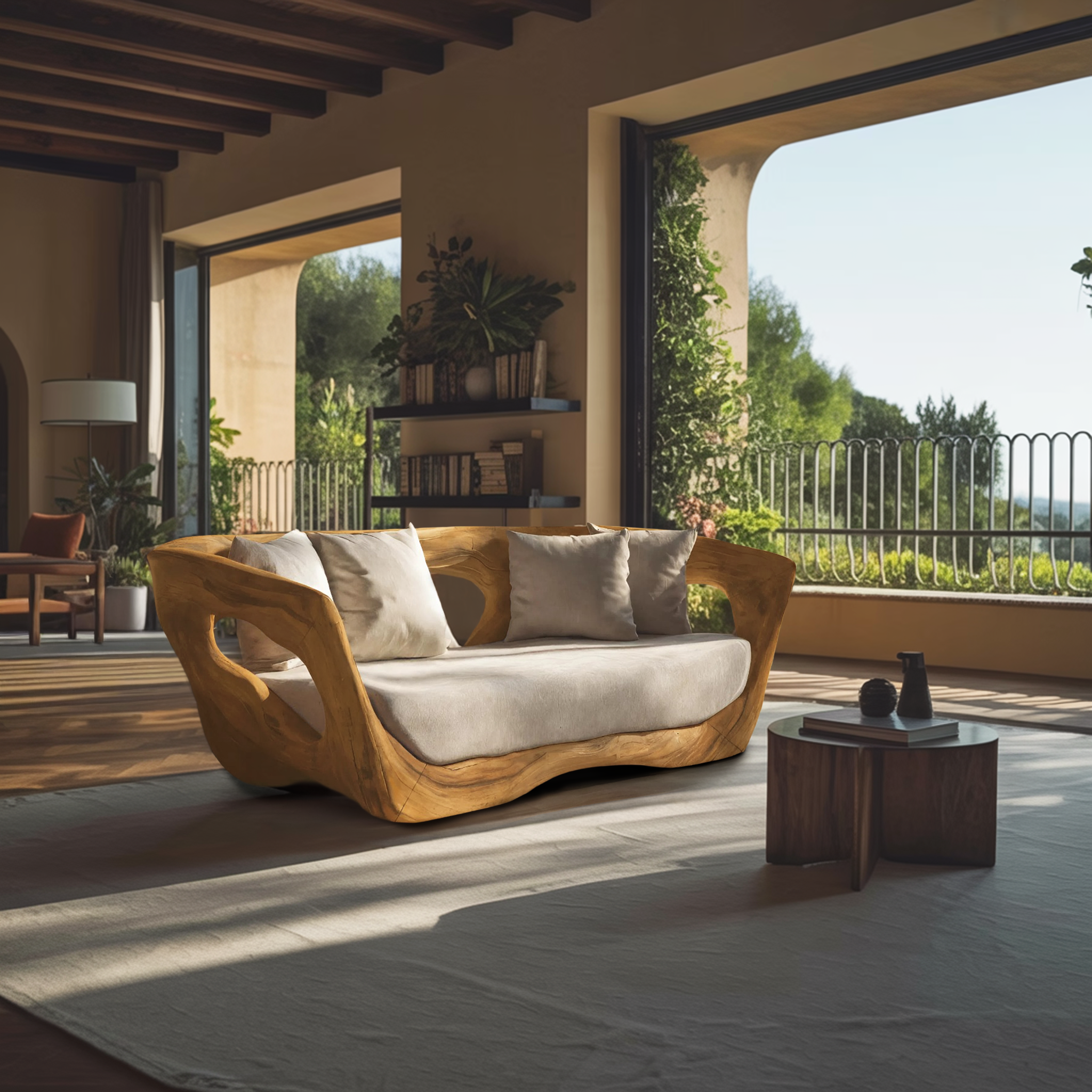 Modern Sculpted Sofa For Living Room Decor RTTHHNSFA003