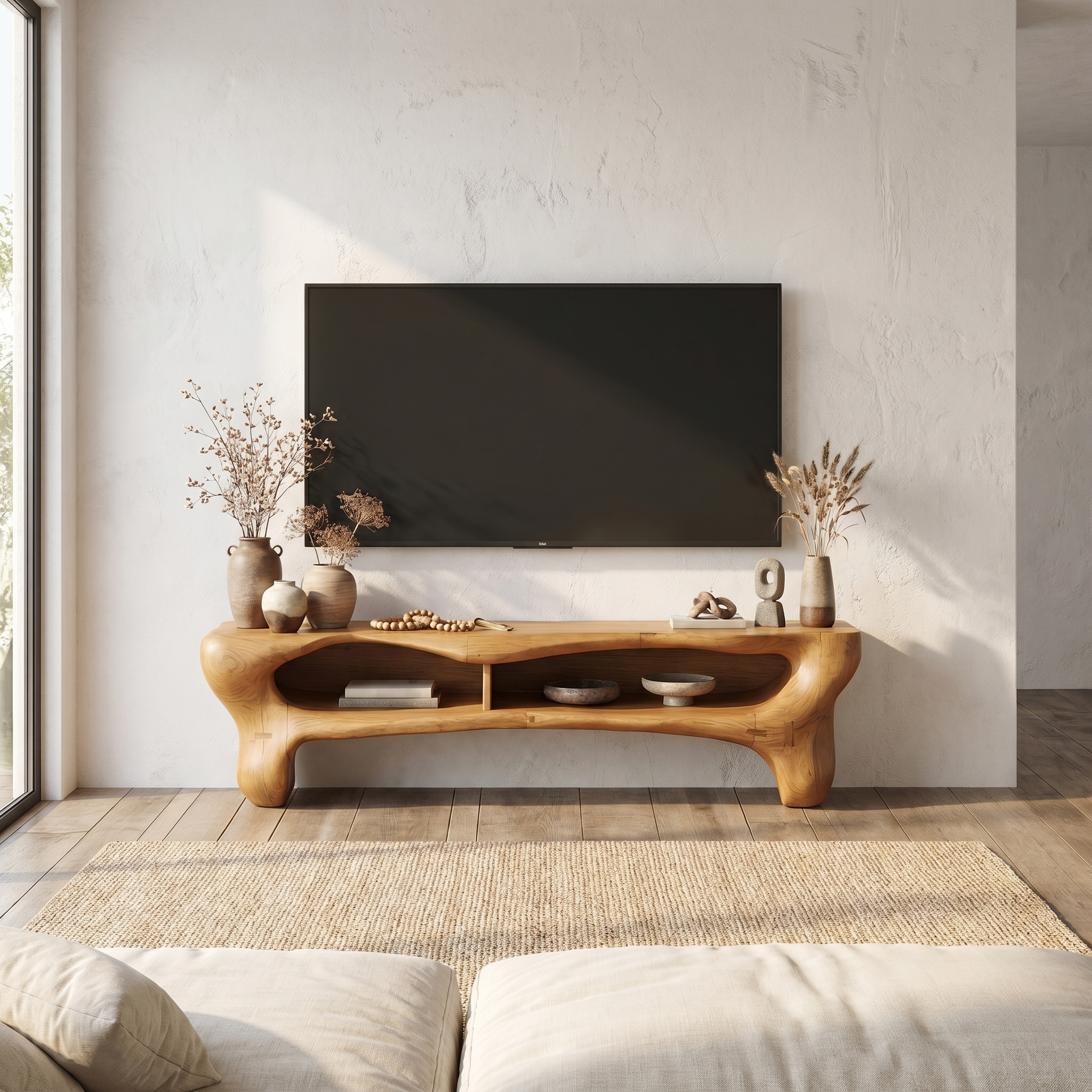 Rustic Christmas TV Cabinet Festive Living Room SINLSASC216
