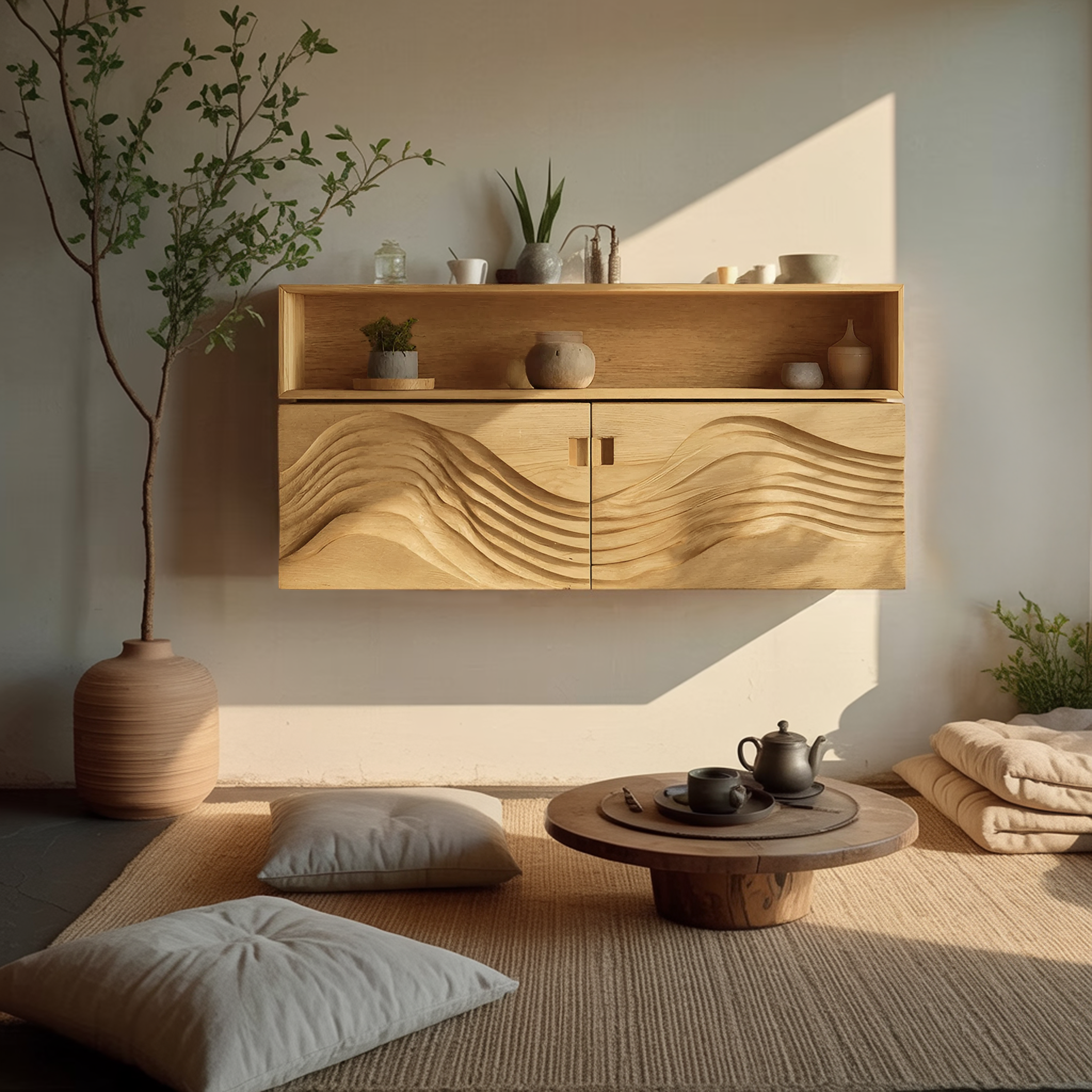 Industrial Wooden Wall Mounted Bookshelf For Home Office Storage SILDTTRWMS002