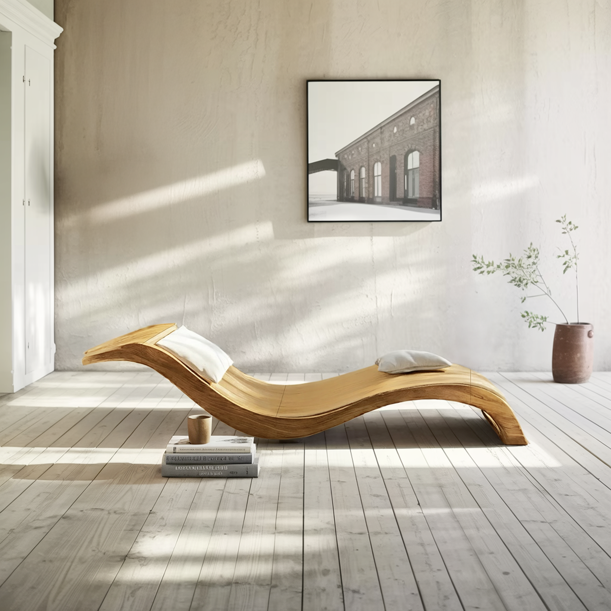 Mid Century Handcrafted Wooden Daybed For Living Room Furniture SILDTTNDB023