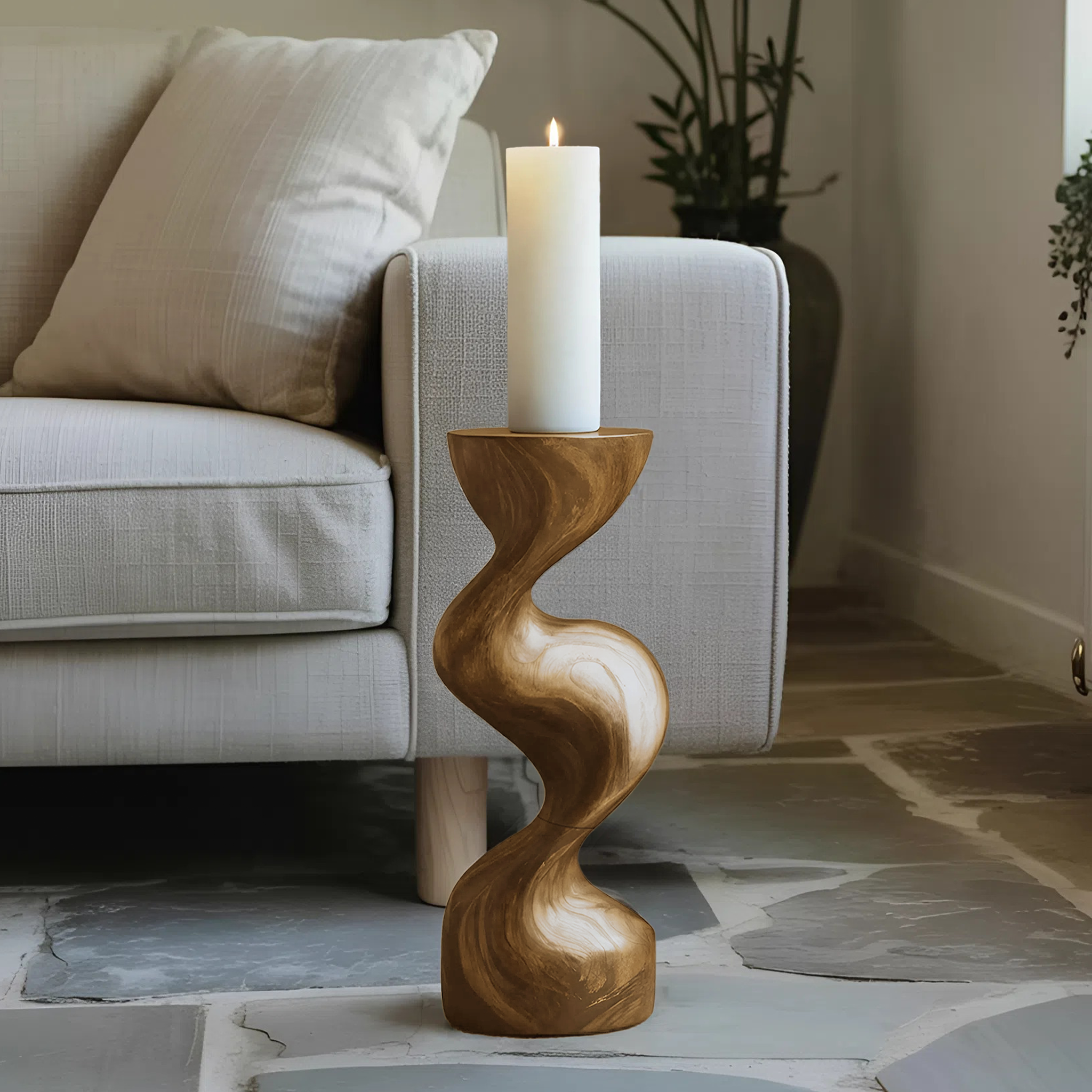 Mid Century Candle Holder For Living Room Modern Decor SILDTTNCDH