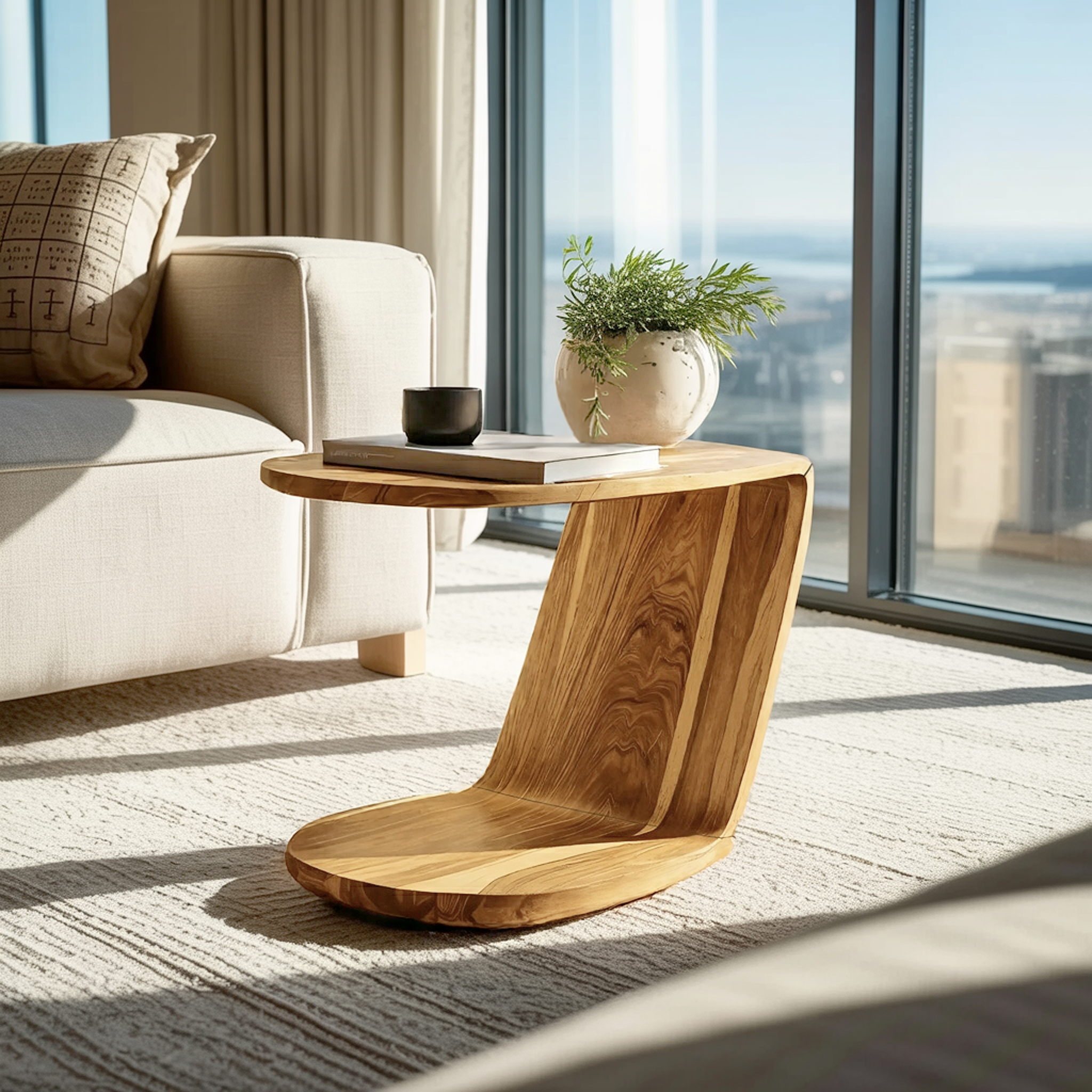 Handcrafted Live Edge Side Table For Furniture Collection SILDTTNSTA027