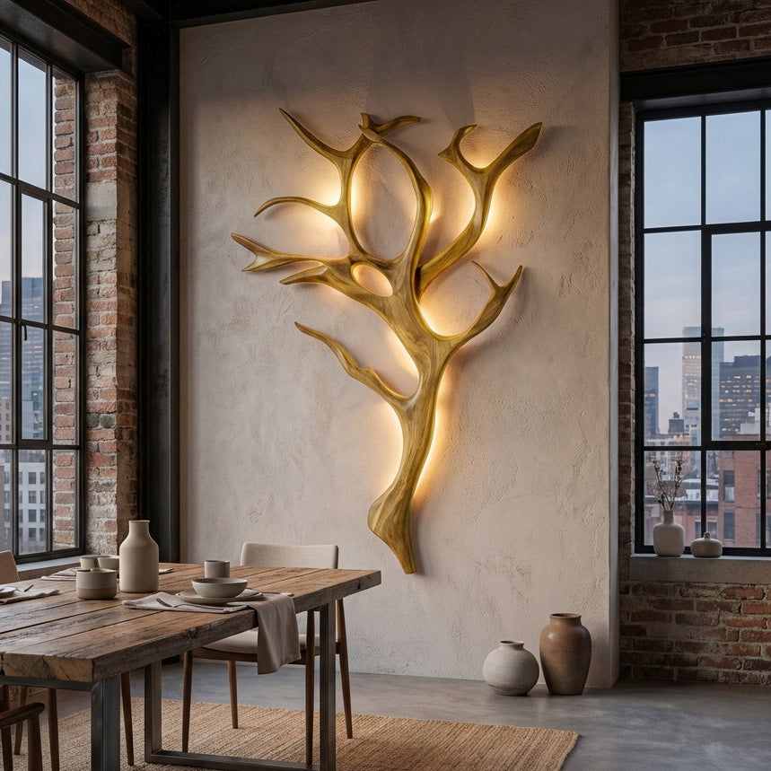 Handcrafted Branch Wall Lamp For Wall Decor RTTHHNLAM061