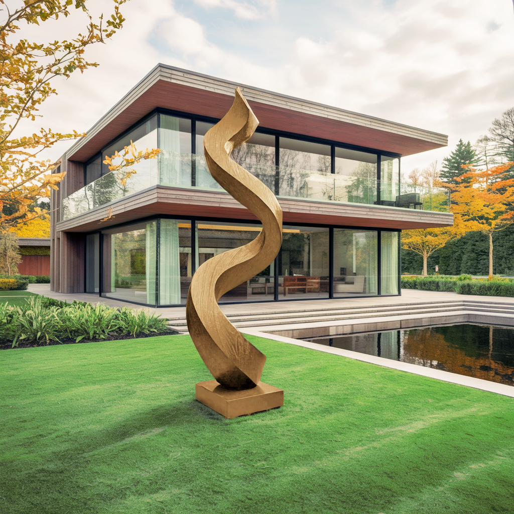 Mid Century Abstract Sculpture For Garden Wall Feature SILDTTNAS013