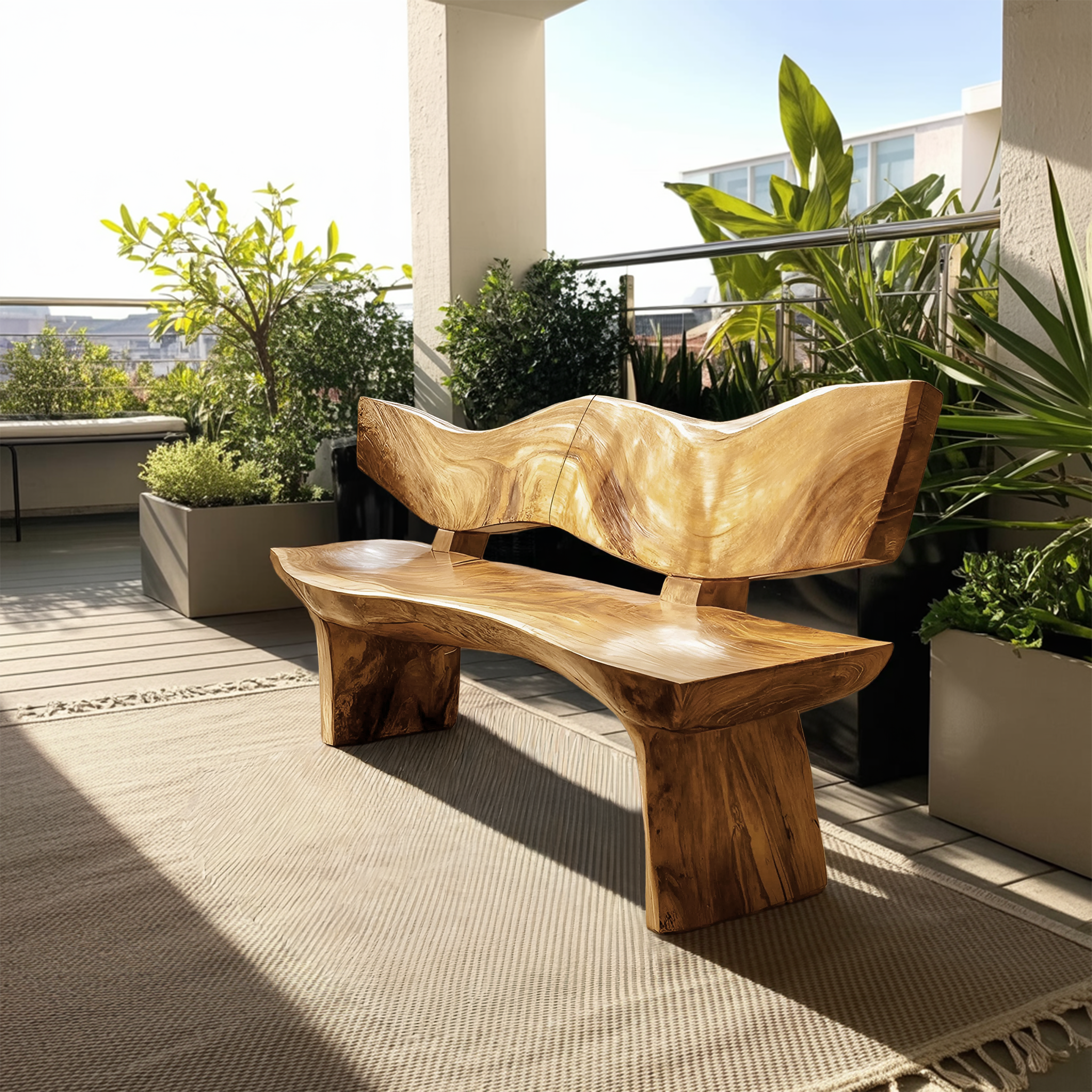 Live Edge Wood Entryway Bench For Natural Home Interiors SILDTTRBEN030