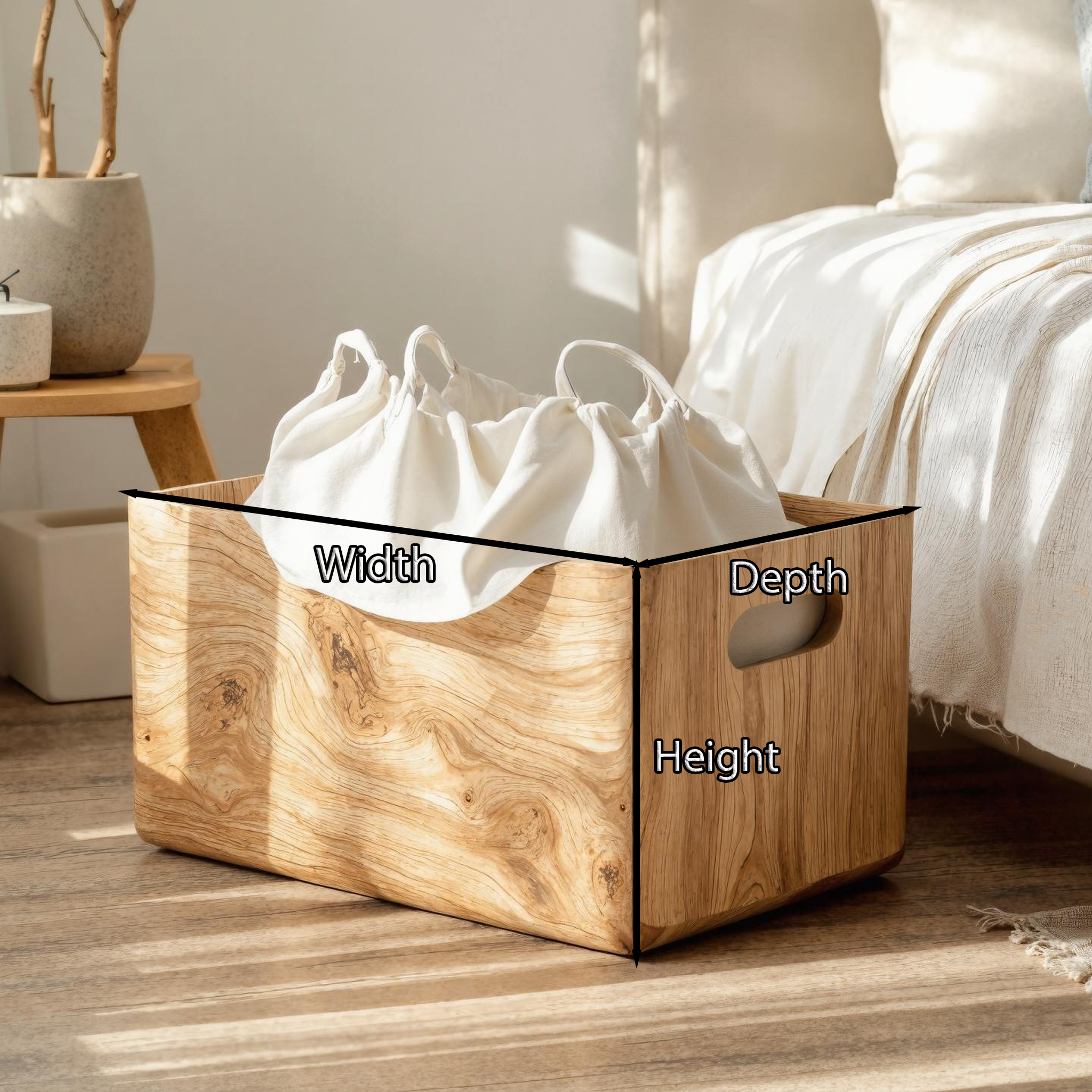Rustic Wooden Box With Lid For Entryway Design And Storage SILDTSBN002