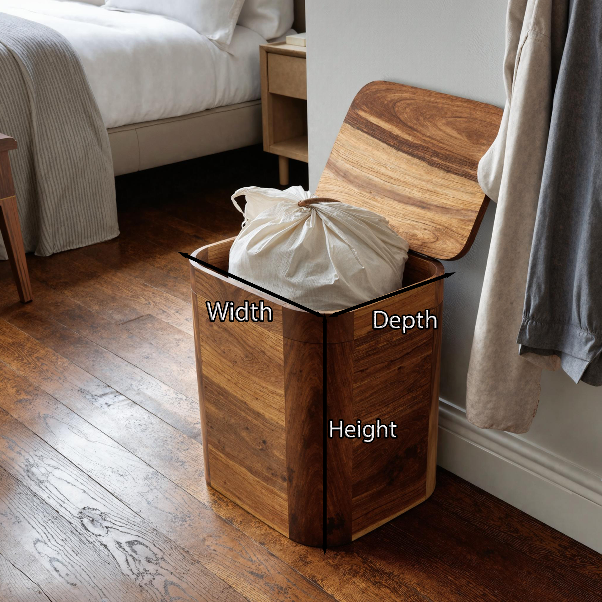 Farmhouse Solid Wood Box For Entryway And Home Decor SILDTSBN011