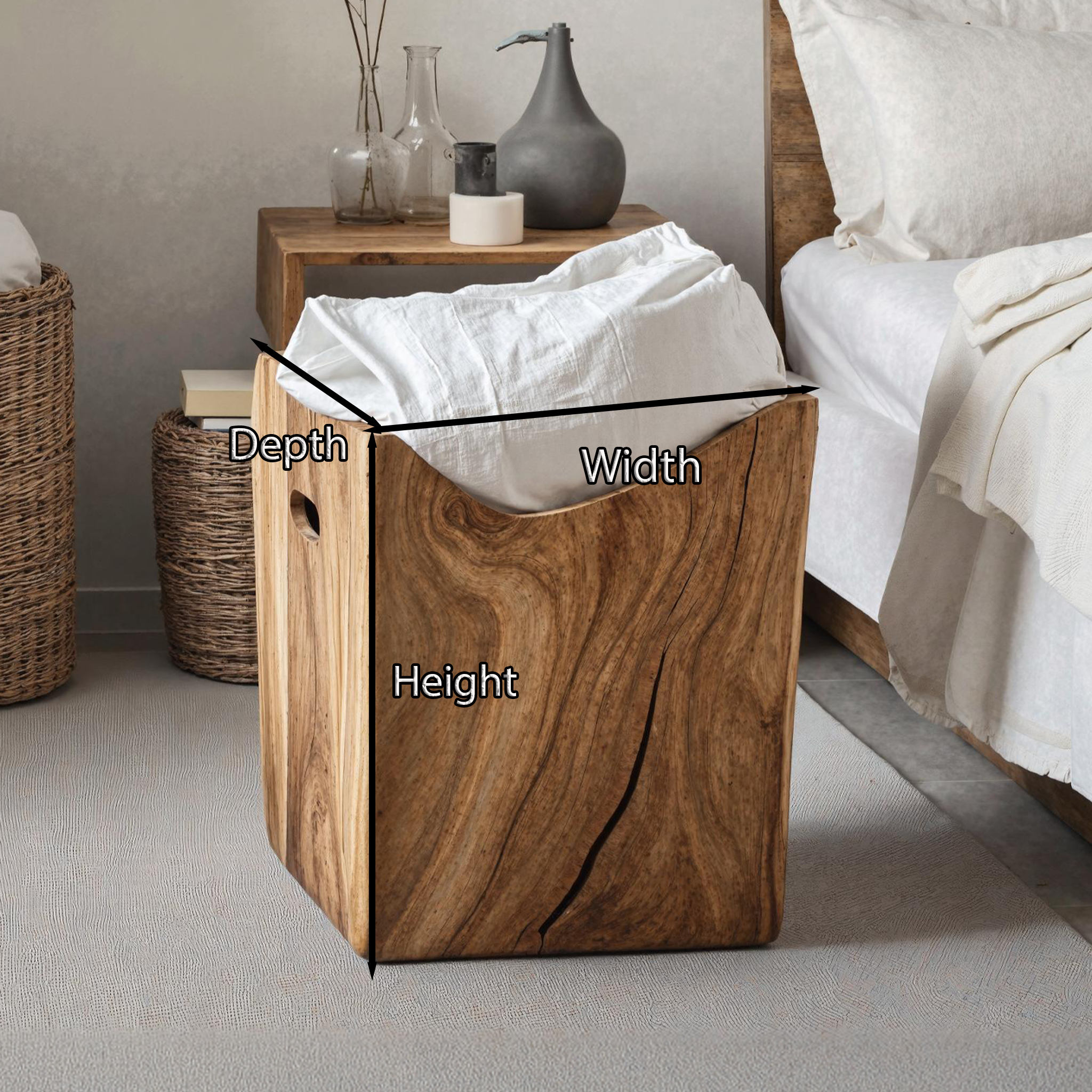 Farmhouse Wooden Storage Box For Entryway Shoe Storage SILDTSBN007