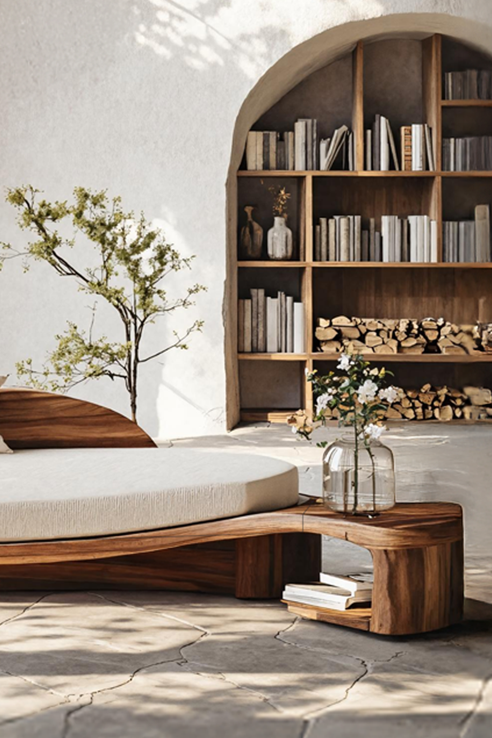 Handcrafted Wooden Daybed For Classic Bedroom Furniture Design SILDTTNDB018