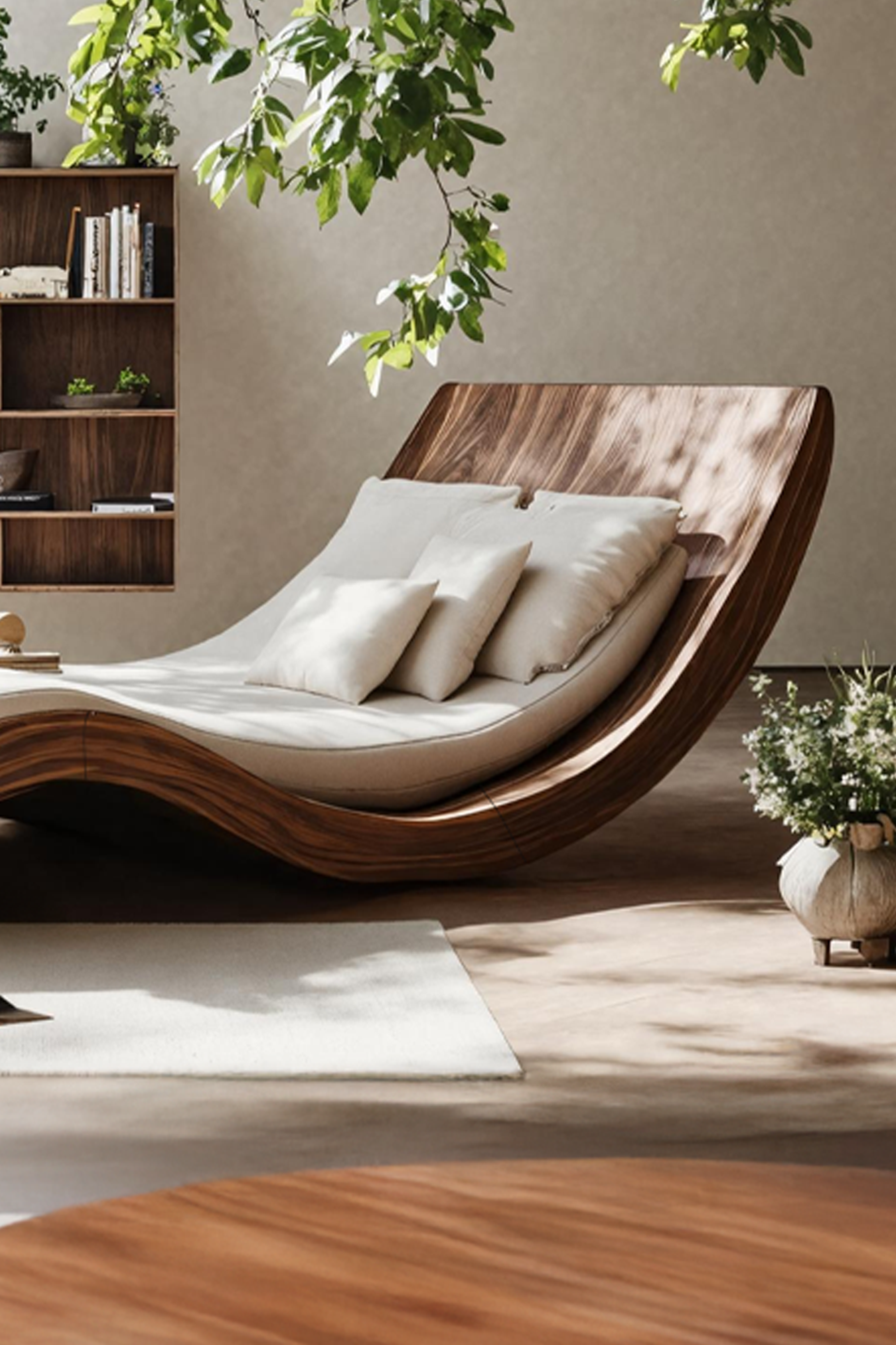 Farmhouse Rustic Solid Wood Garden Daybed For Bedroom Furniture SILDTTNDB004