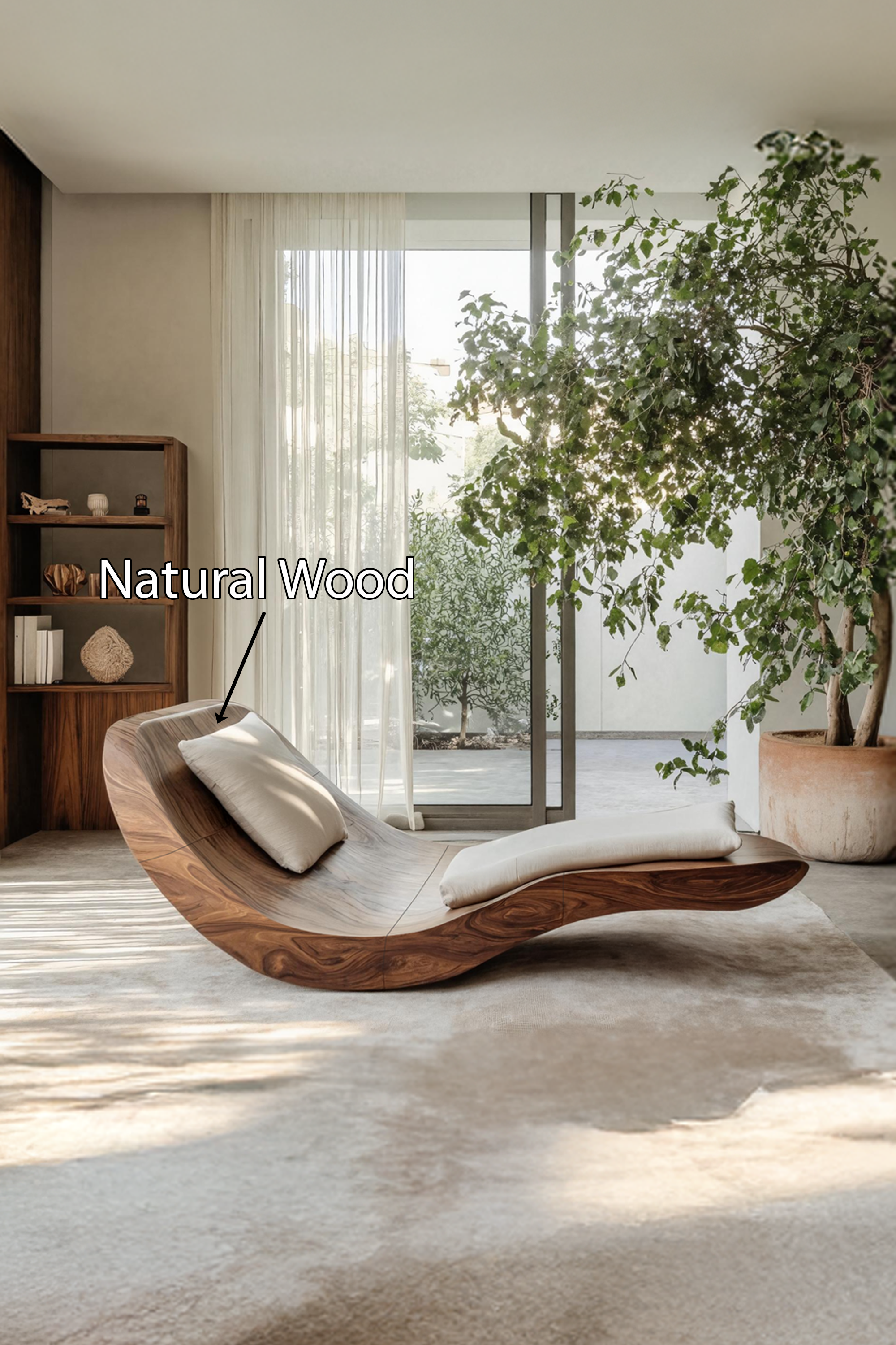 Rustic Wooden Daybed For Farmhouse Living Room Furniture Decor SILDTTNDB014