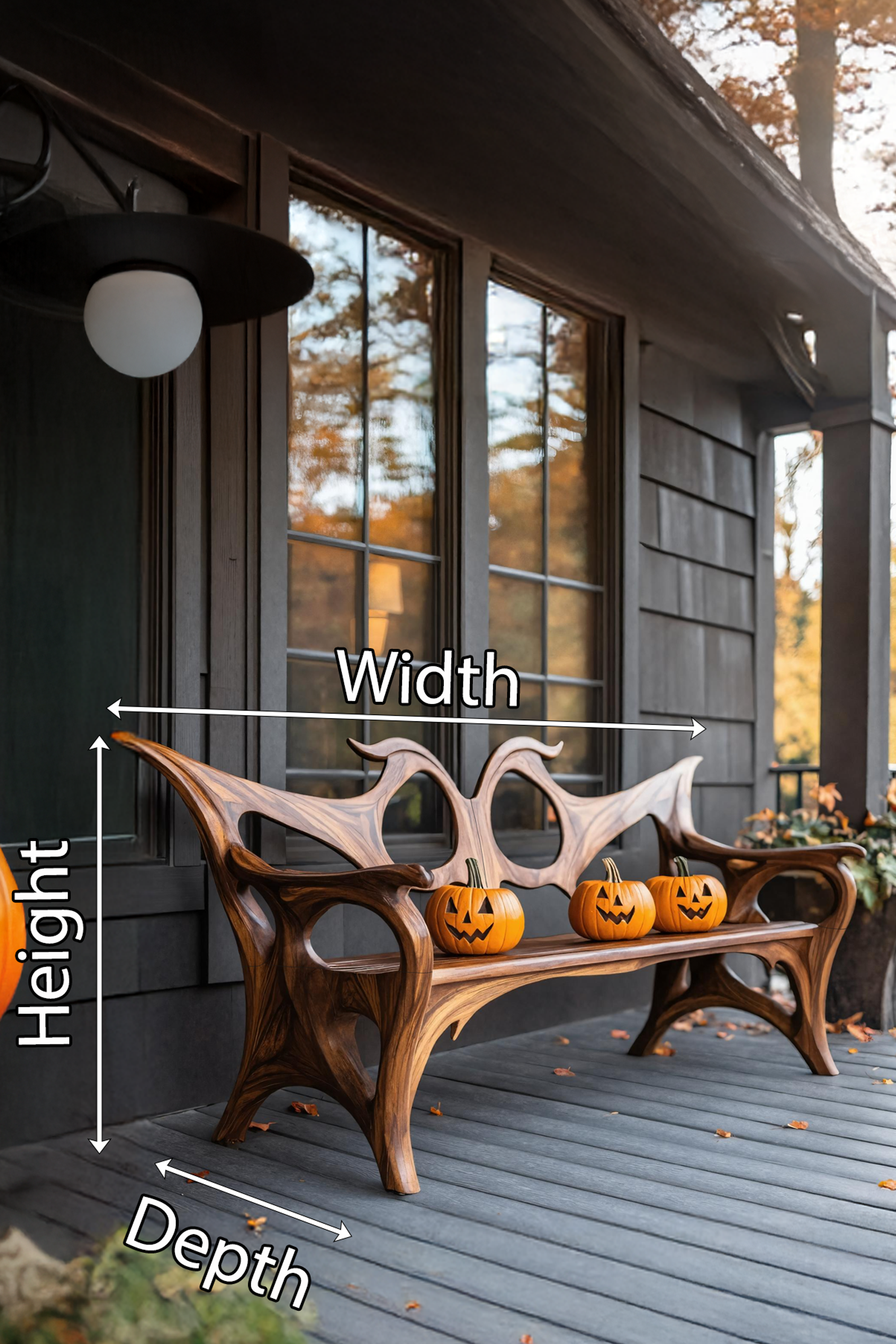 Farmhouse Halloween Patio Chair For Outdoor Halloween Decorations SILDTTNHOB033
