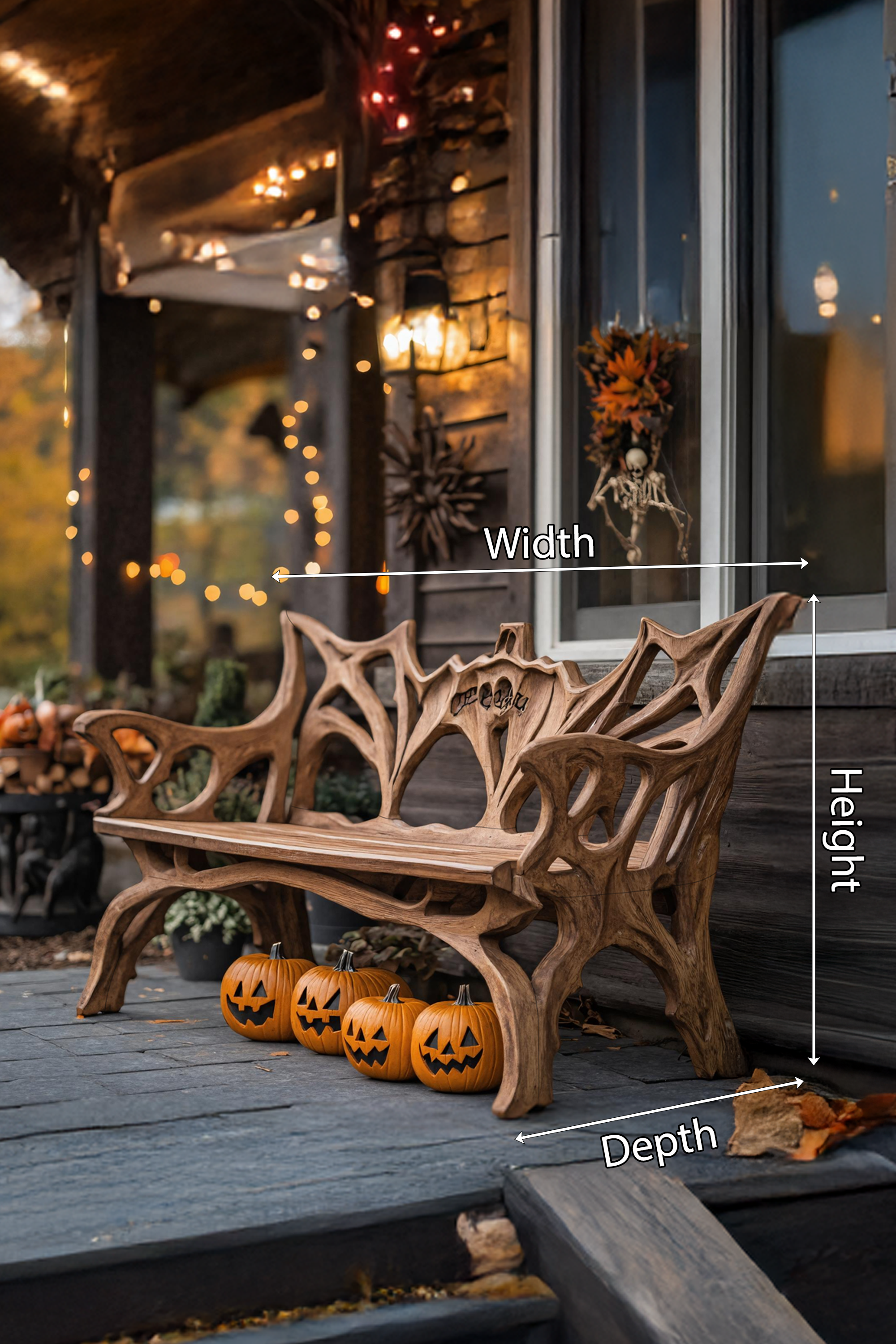 Farmhouse Live Edge Outdoor Bench For Country Style Outdoor Design SILDTTNHOB027