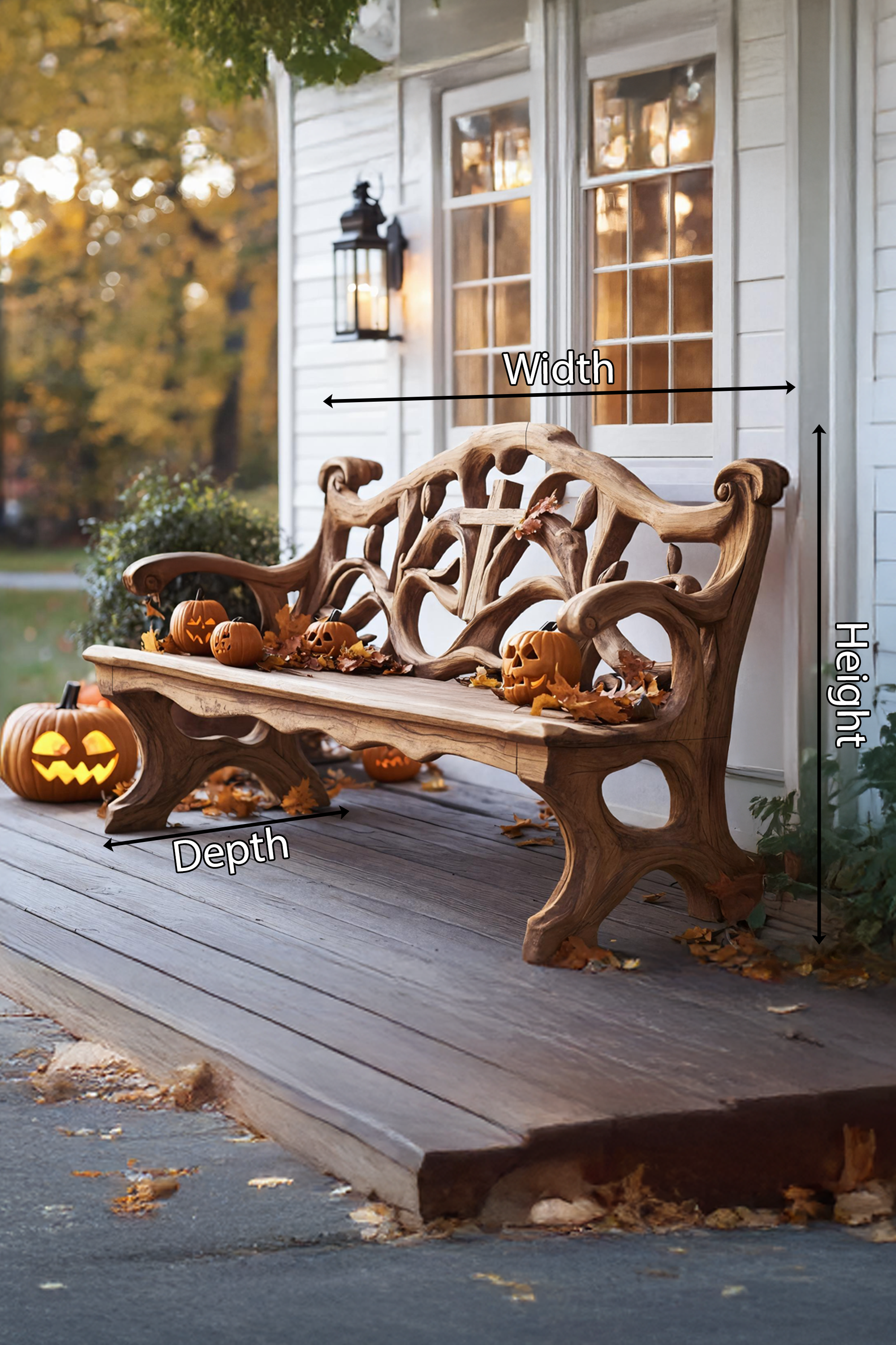 Farmhouse Wooden Bench For Living Room And Entryway Furniture SILDTTNHOB024