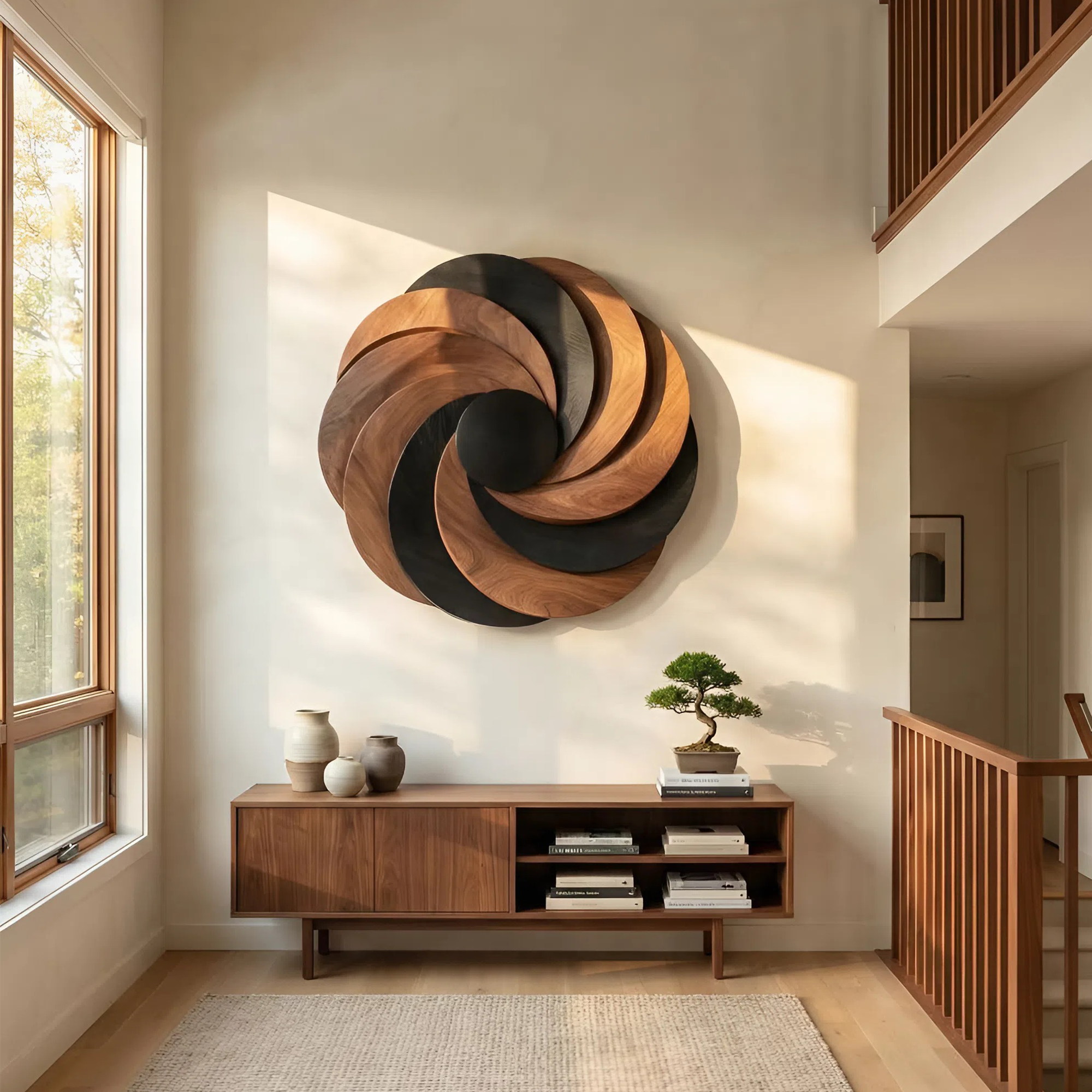 Mid Century Abstract Wall Art For Living Room Decor SILDTTNWA036
