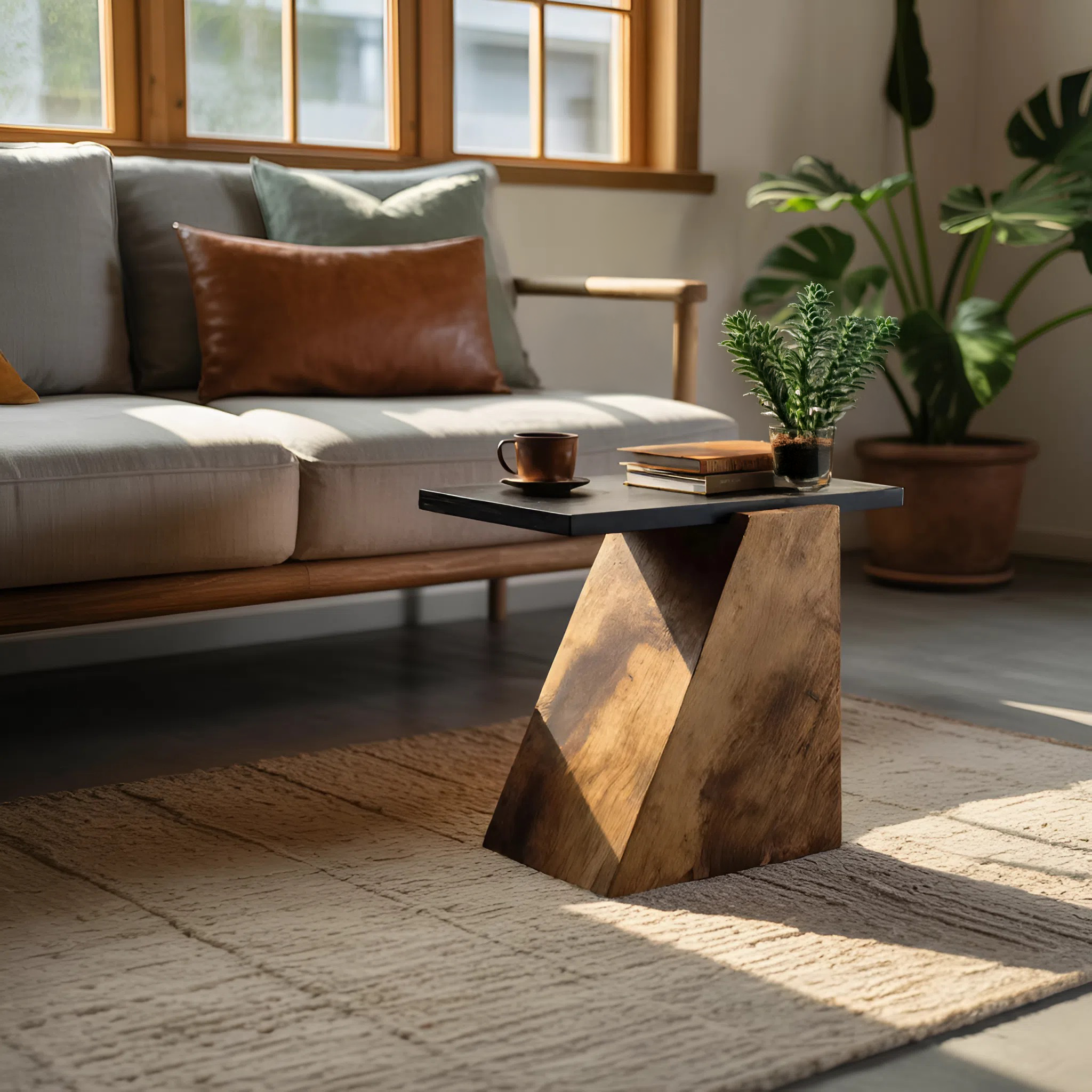 Modern Wooden Side Table For Luxury Living Room Design SILDTTNSTA016