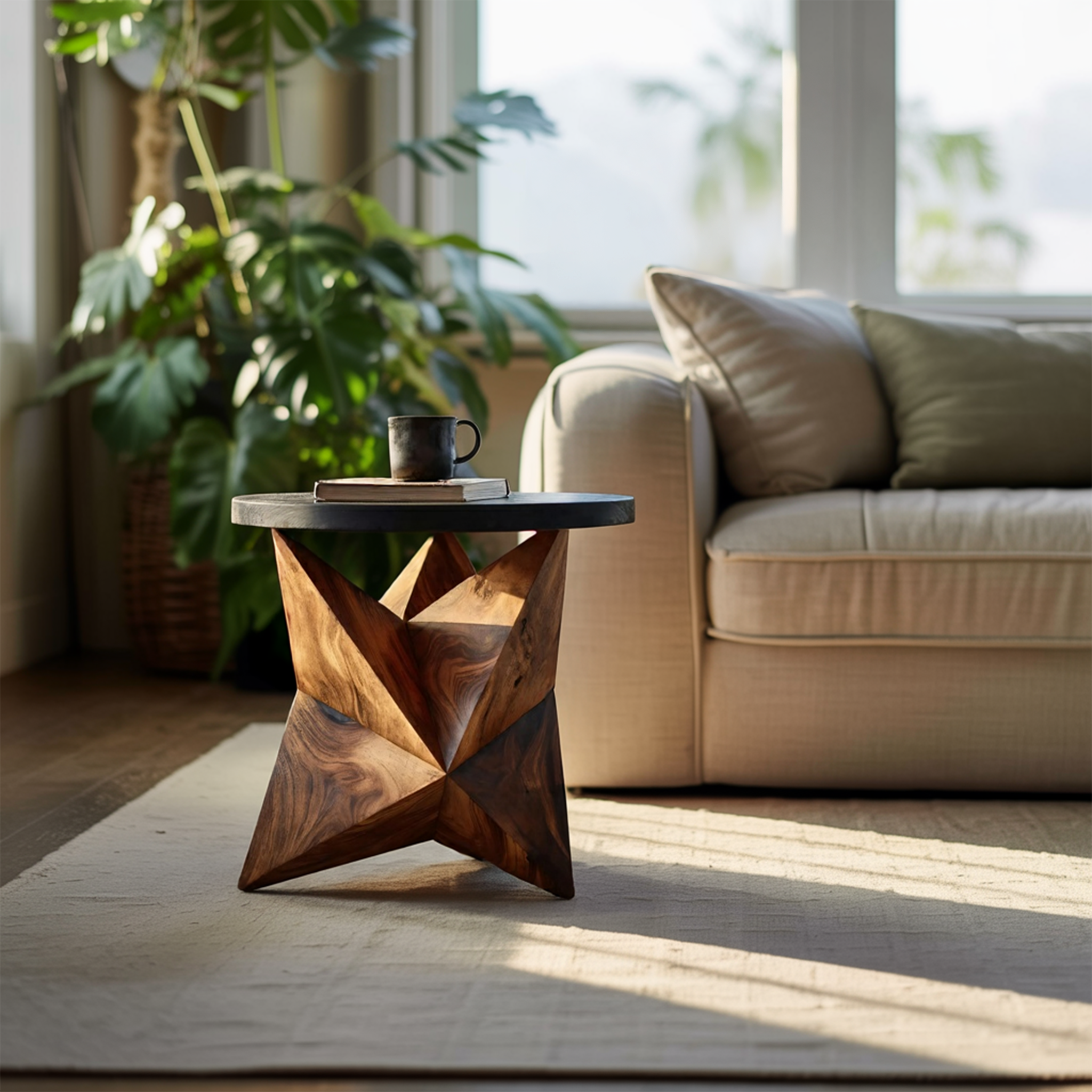Handcrafted Wooden Side Table For Elegant Furniture Decor SILDTTNSTA009