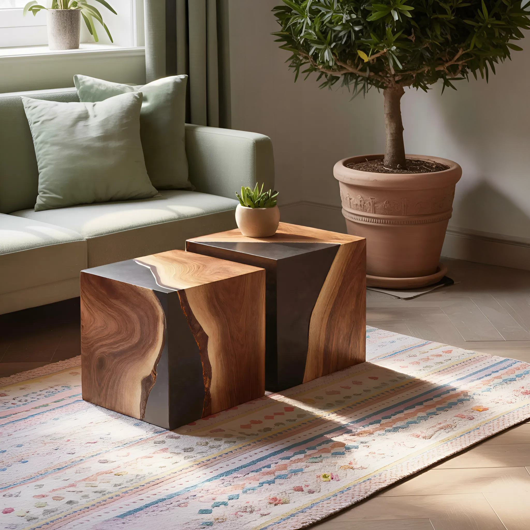 Farmhouse Low Coffee Table For Cozy Living Room Design SILDTTNCF033