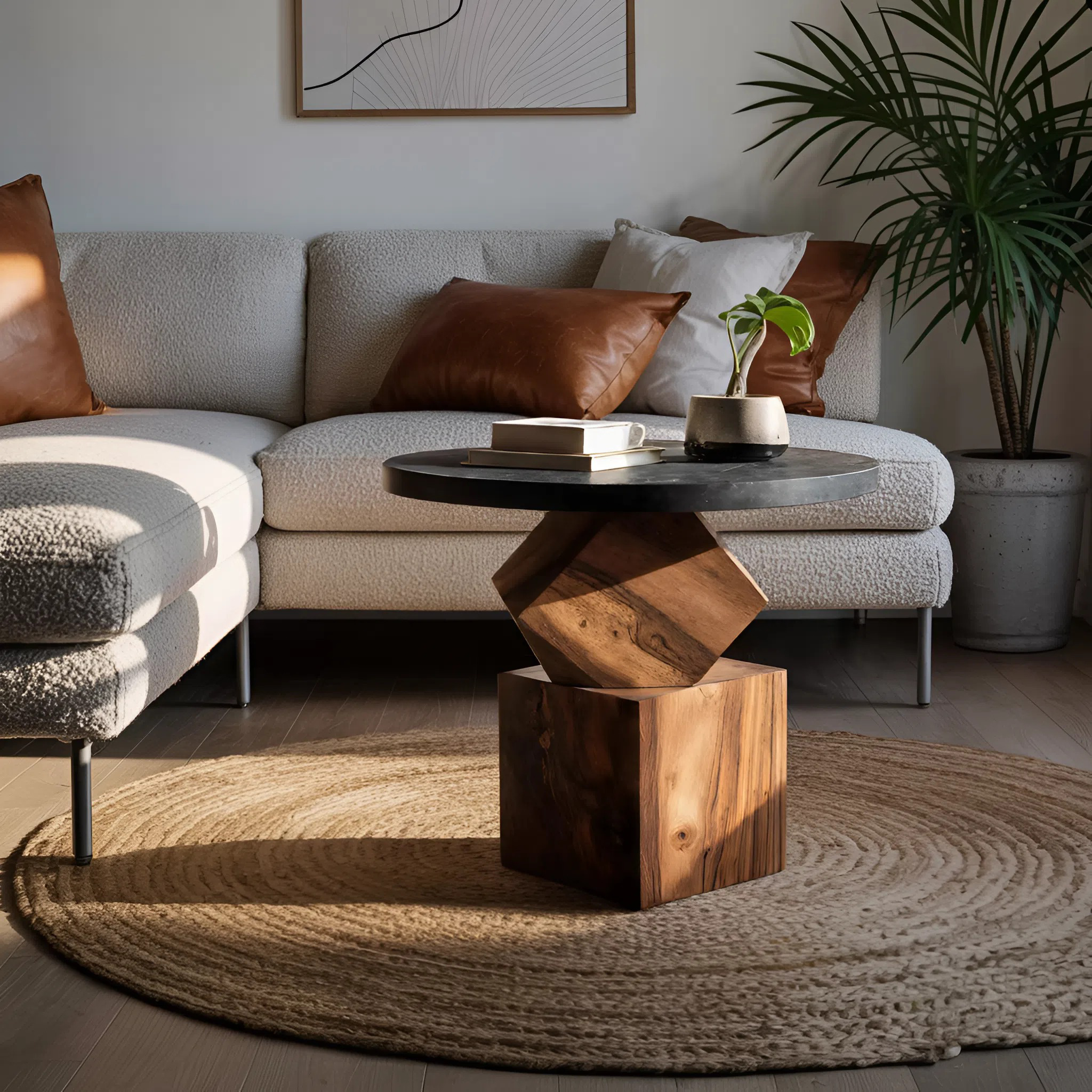 Modern Wooden Side Table For Bedroom Nightstand Decor SILDTTNSTA012