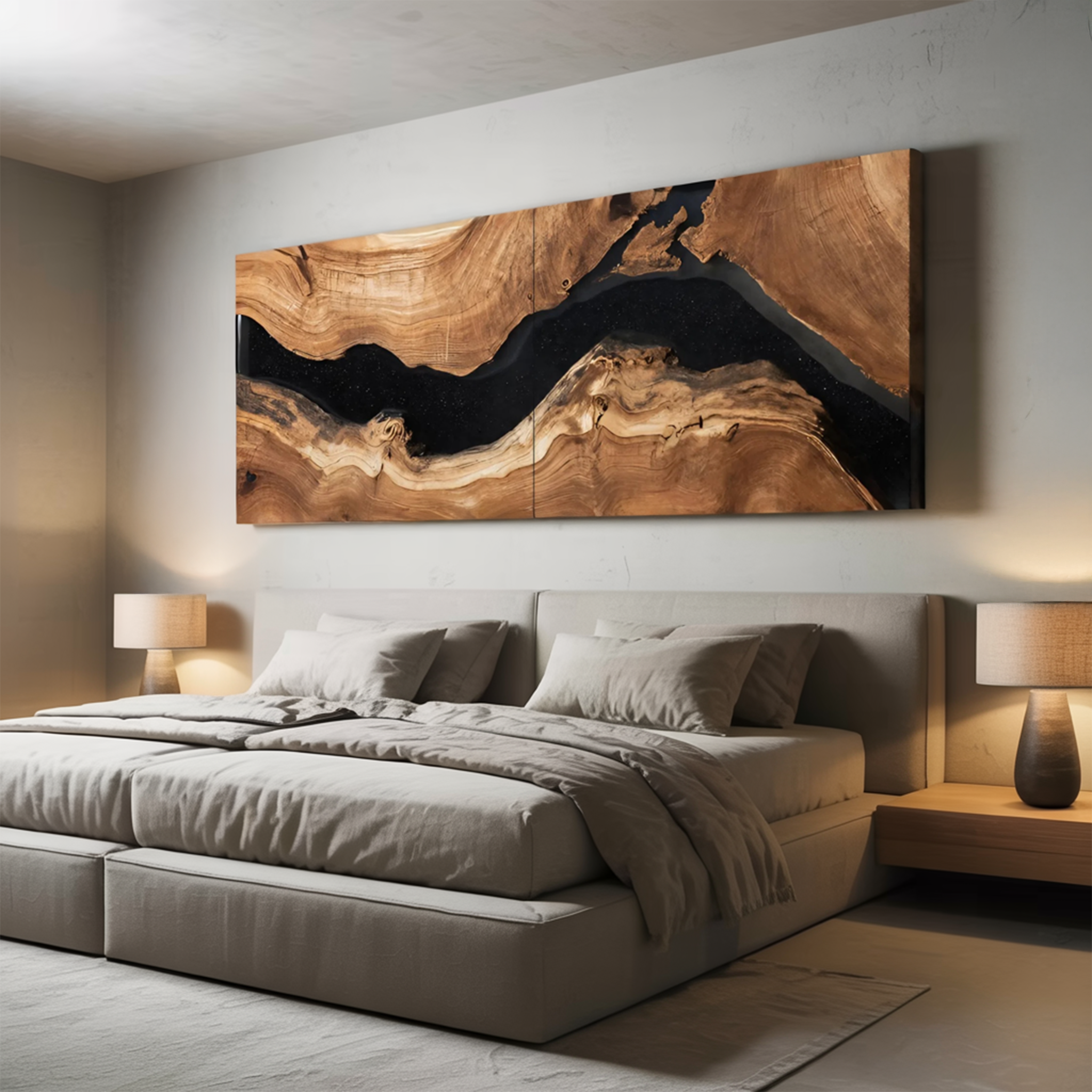 Handcrafted Wooden Rectangular Wall Art For Living Room Decor SILDTTRWA031