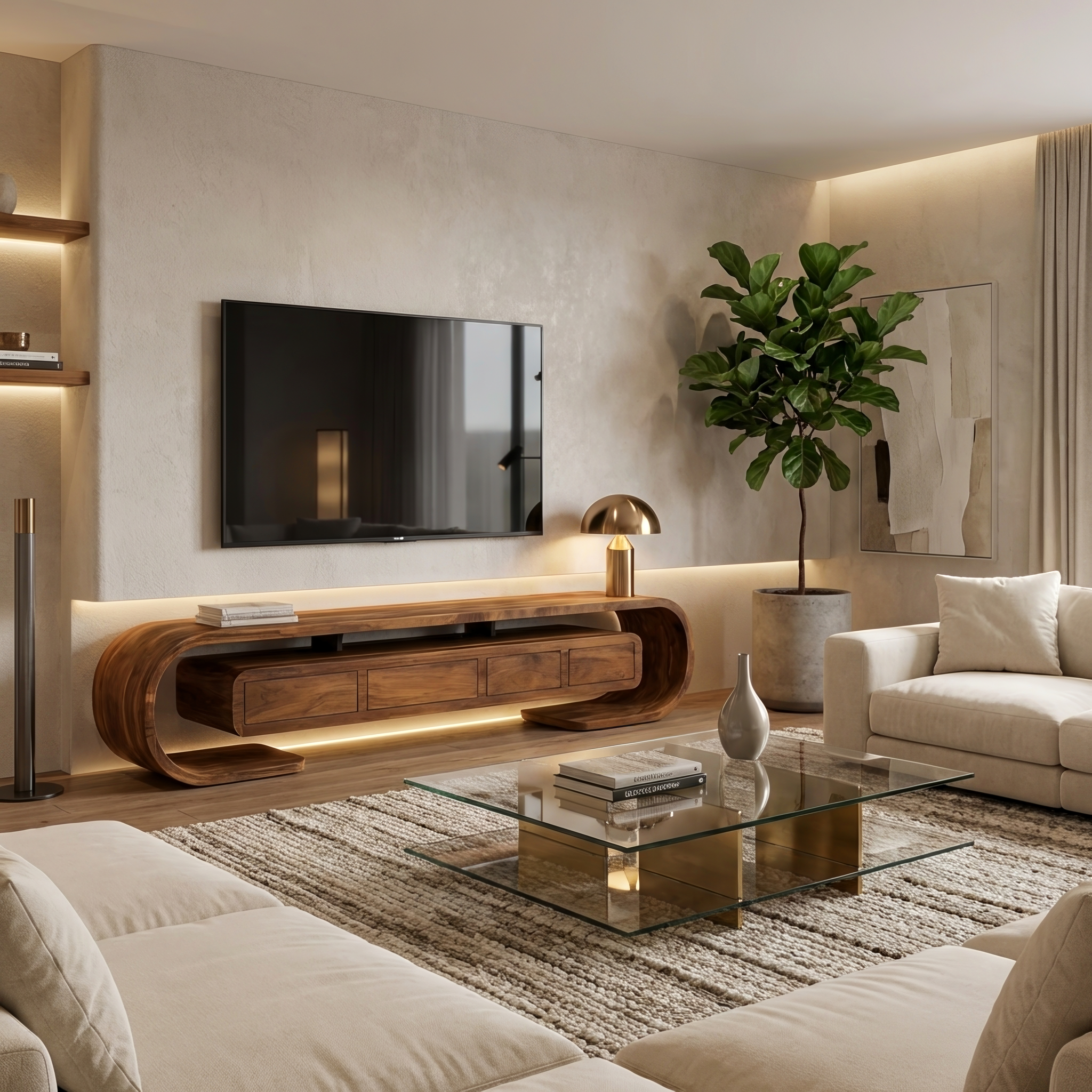 Modern TV Console For Modern Living Room Storage RTTHHNTVC066